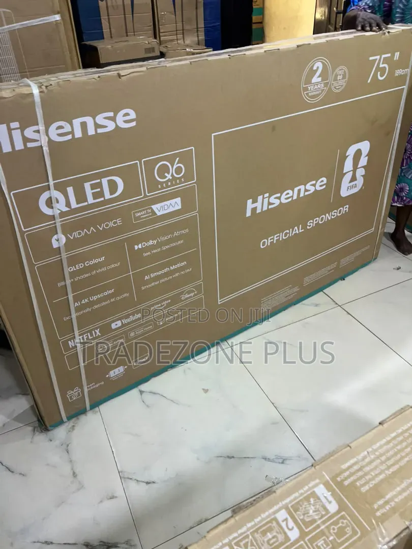 Ultra High Definition Hisense 75 Inches Qled Television
