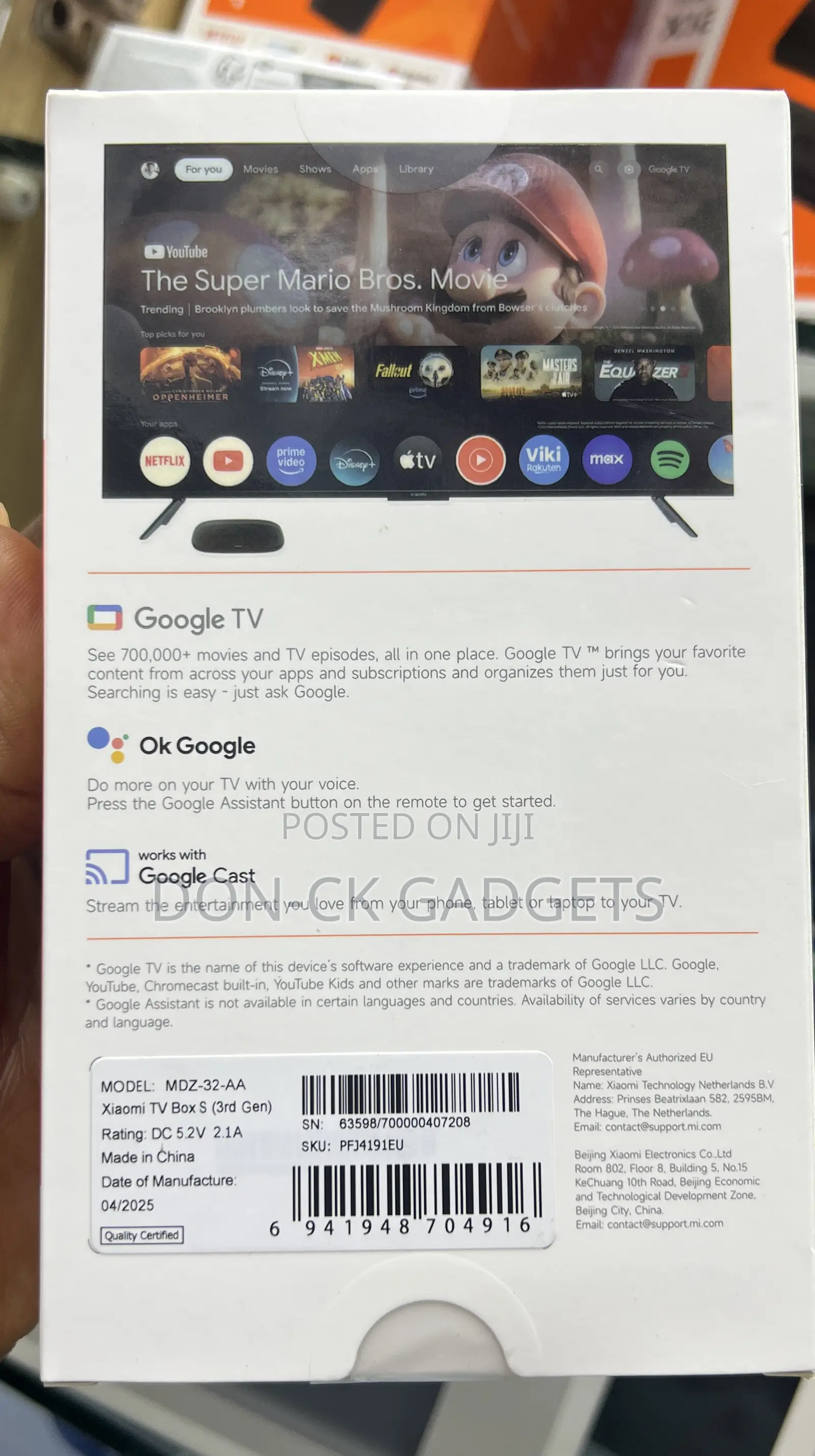 Xiaomi TV Box S 3nd Gen Google TV