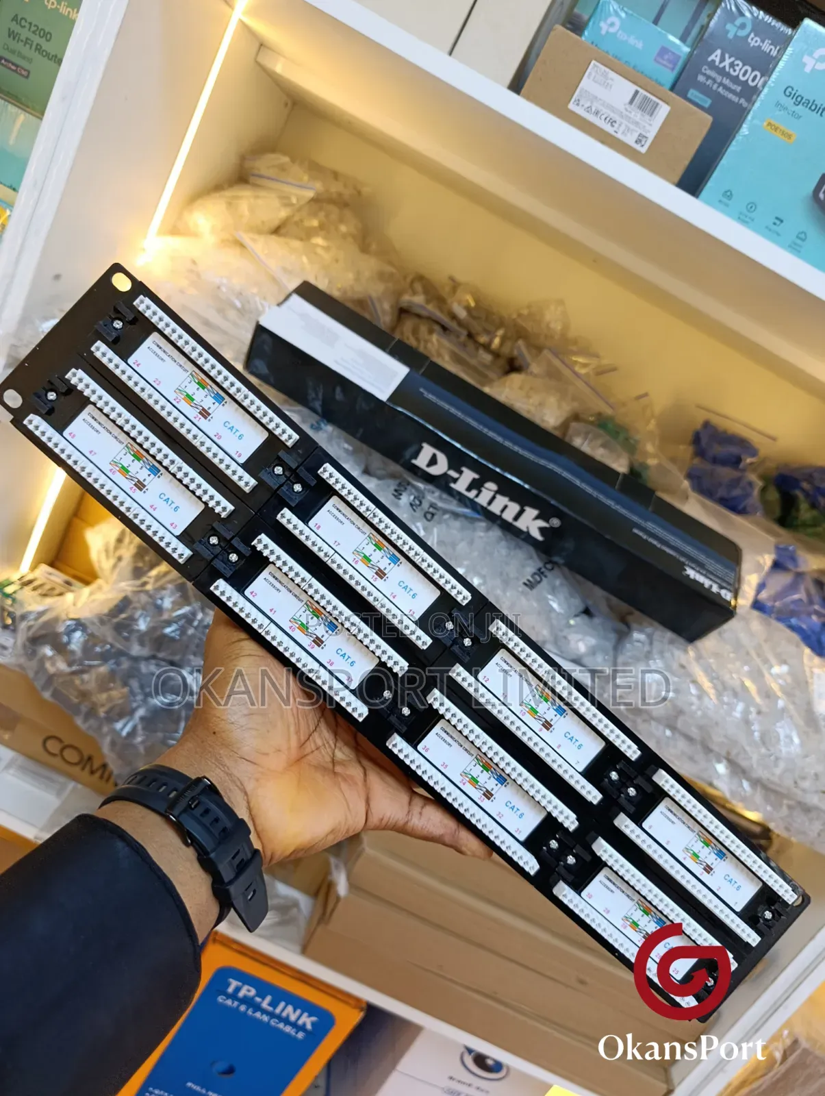 D-Link Commscope 48-Port Cat6 Patch Panel 2u Rackmount Ethernet Module