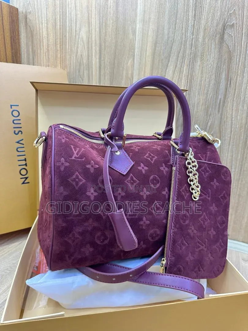 Monogram Suede Top-Handle Bags