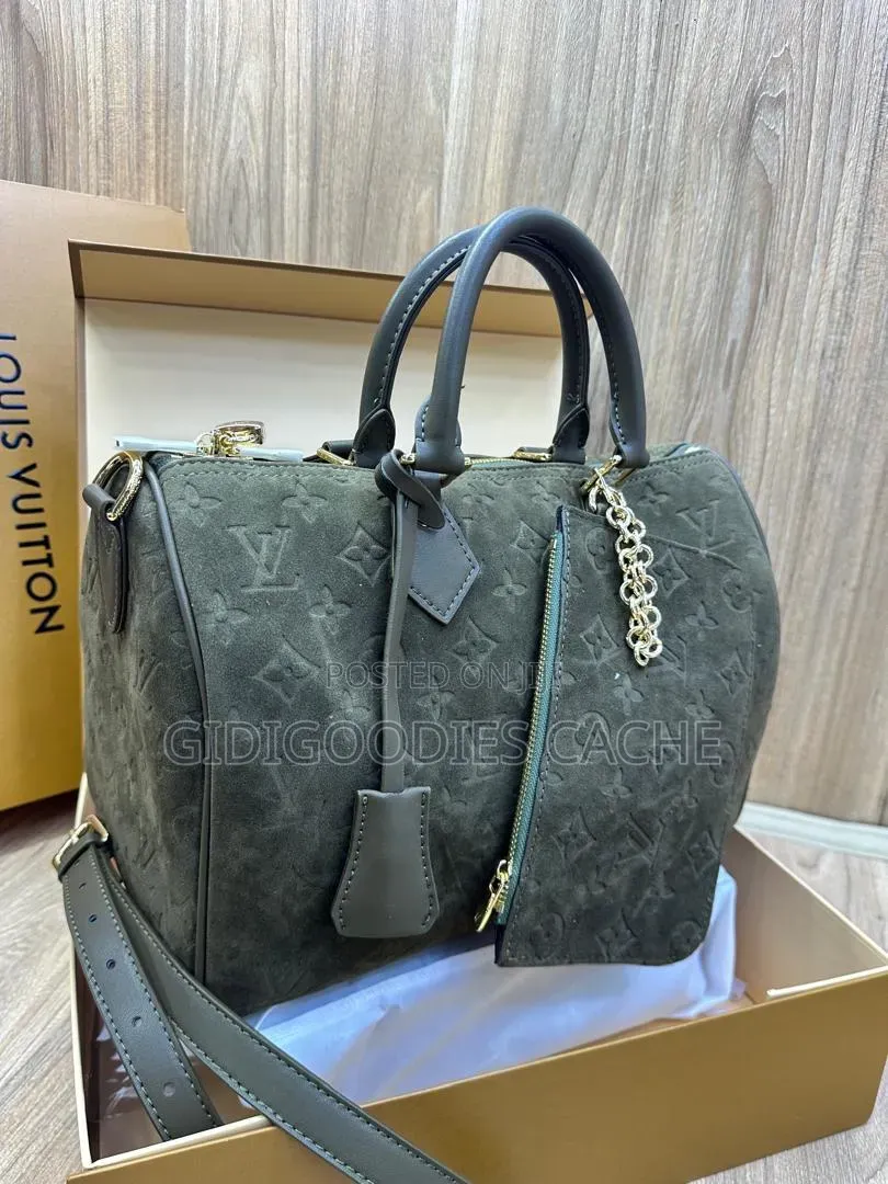 Monogram Suede Top-Handle Bags