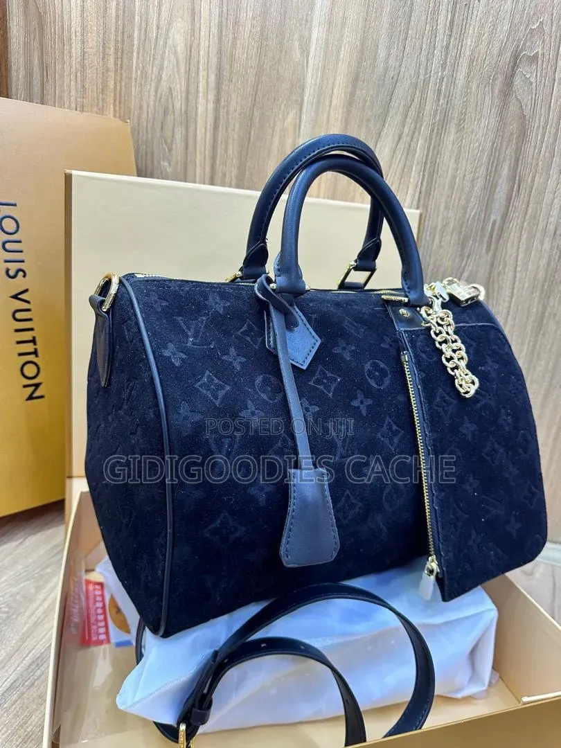 Monogram Suede Top-Handle Bags