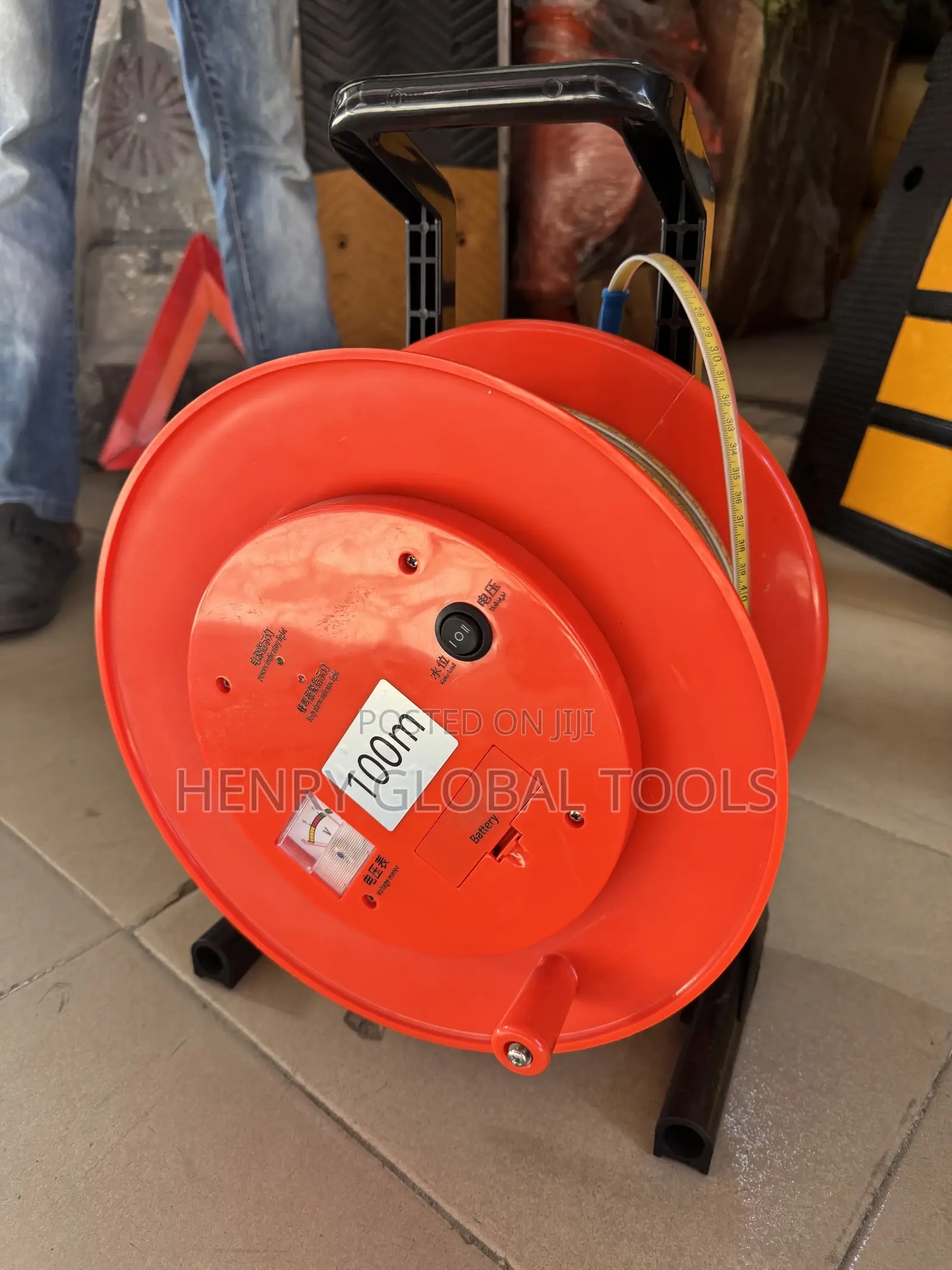 100m Heavy-Duty Long Measuring Tape Reel / Surveyor Measuring Tape.