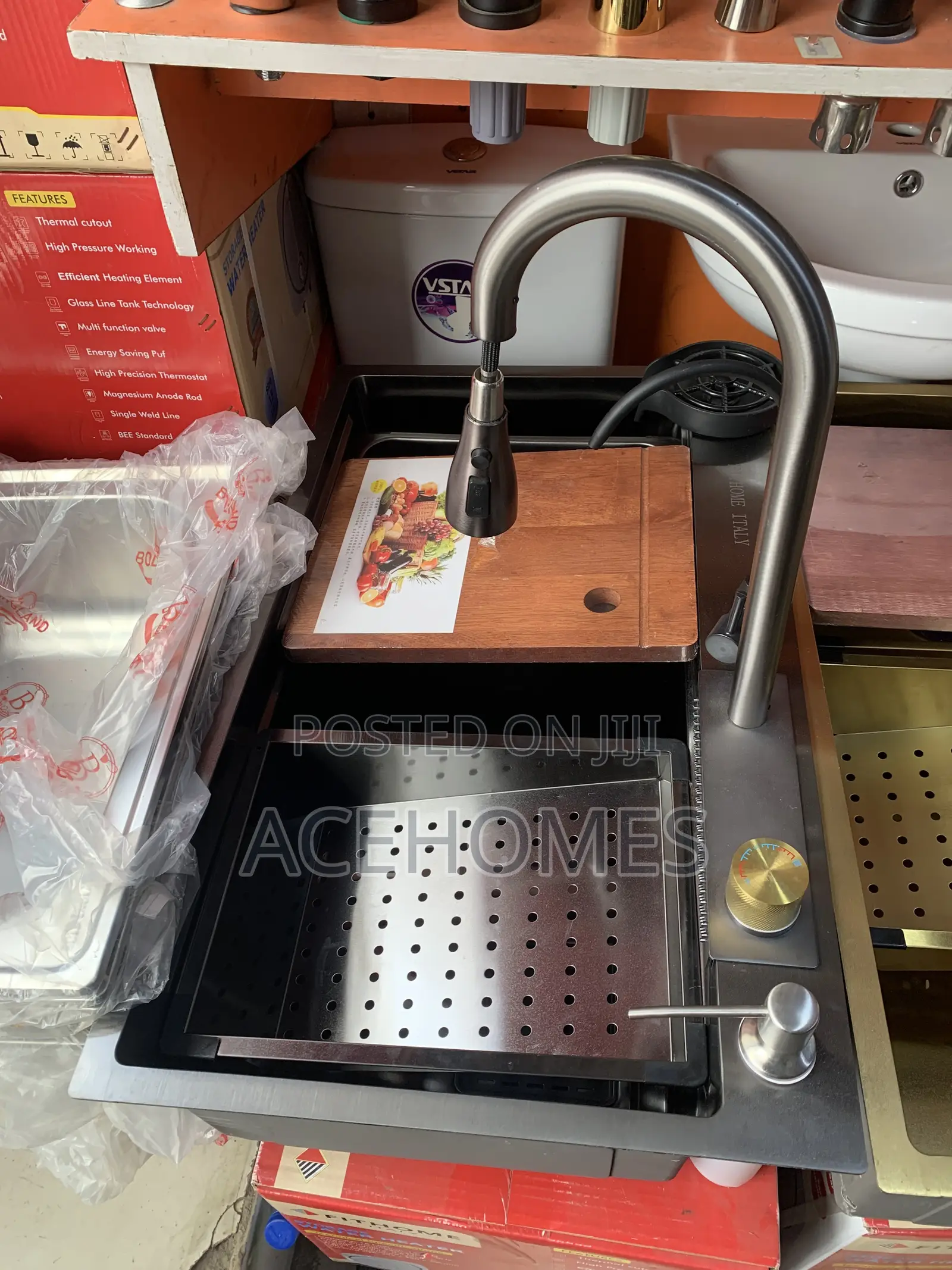 Smart Kitchen Sink 304 Steel With Tap and Accessories