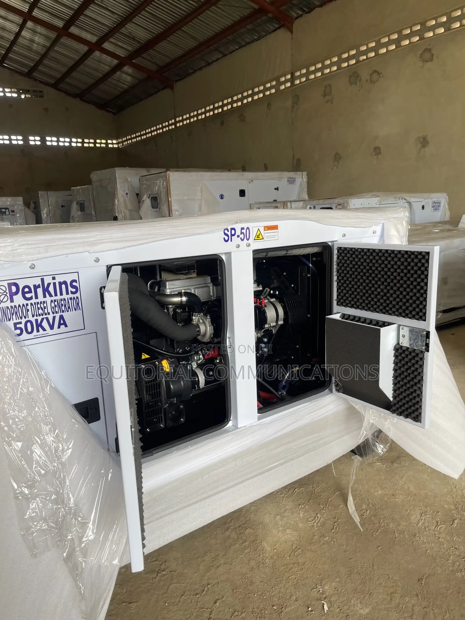 Perkins 50kVA Soundproof Generator for Long-Term Power Backup