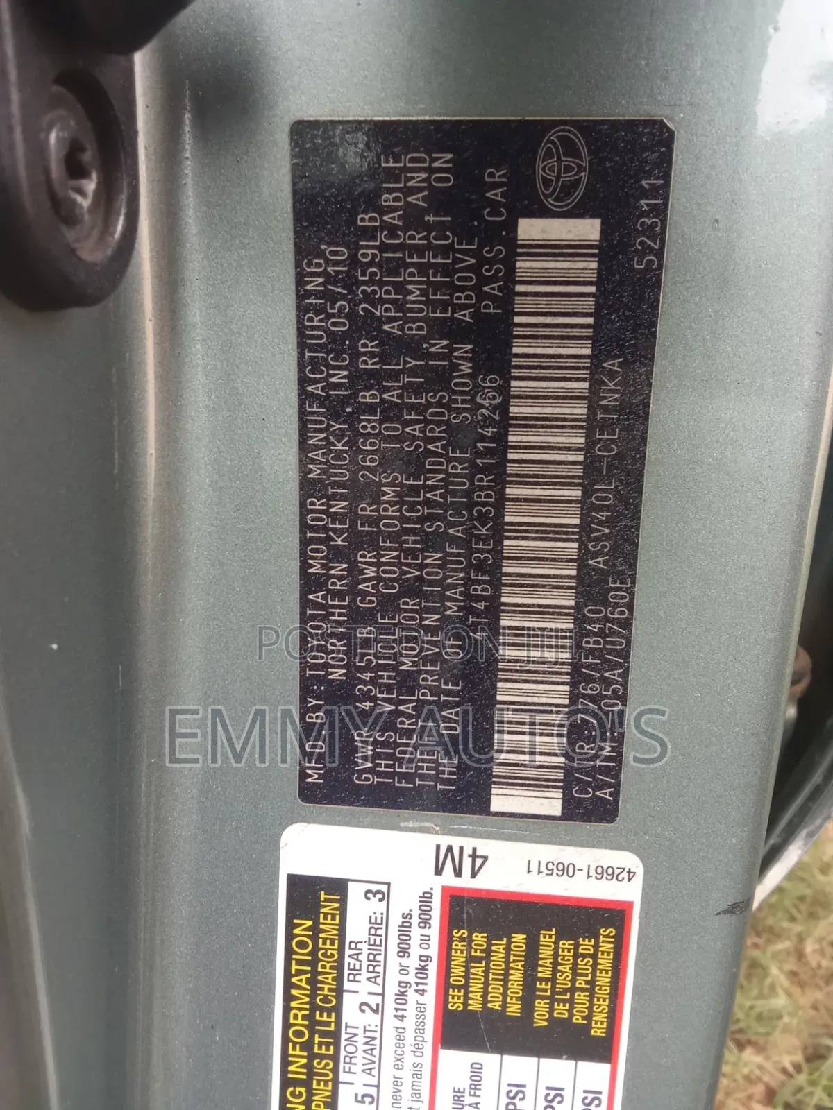 Toyota Camry 2011 Gray