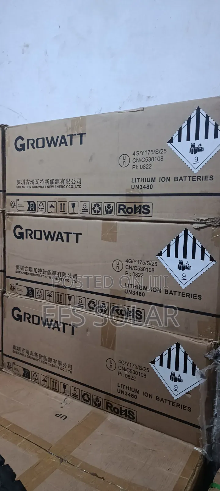 Growatt 16kWh 51.2V 314Ah LiFePO4 Lithium Solar Battery