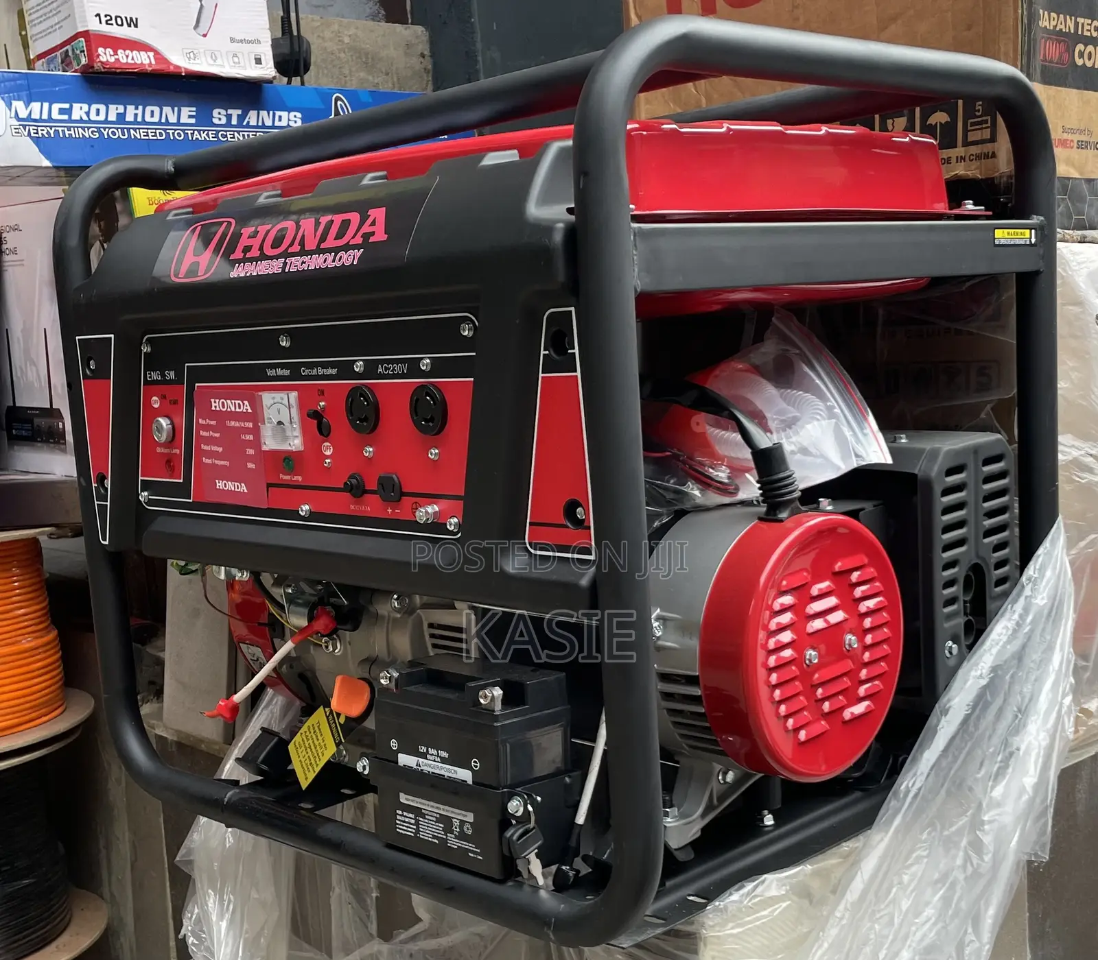 15kva. Original Japan Honda Petrol Key Start Generator