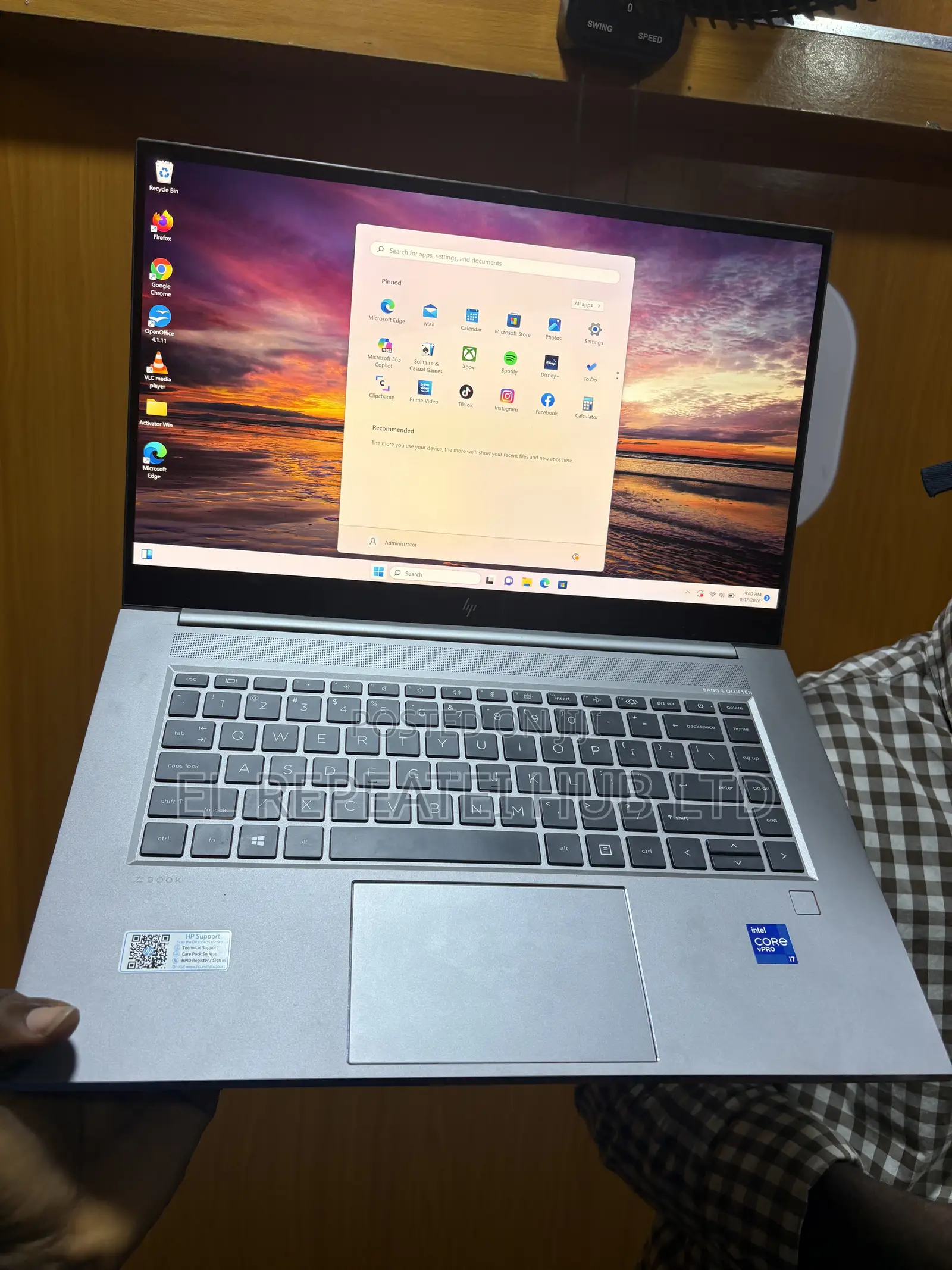 Laptop HP ZBook Studio G8 32GB Intel Core i7 SSD 512GB