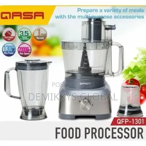 Qasa Yam Pounder/Food Processor 3.5L, 1300w