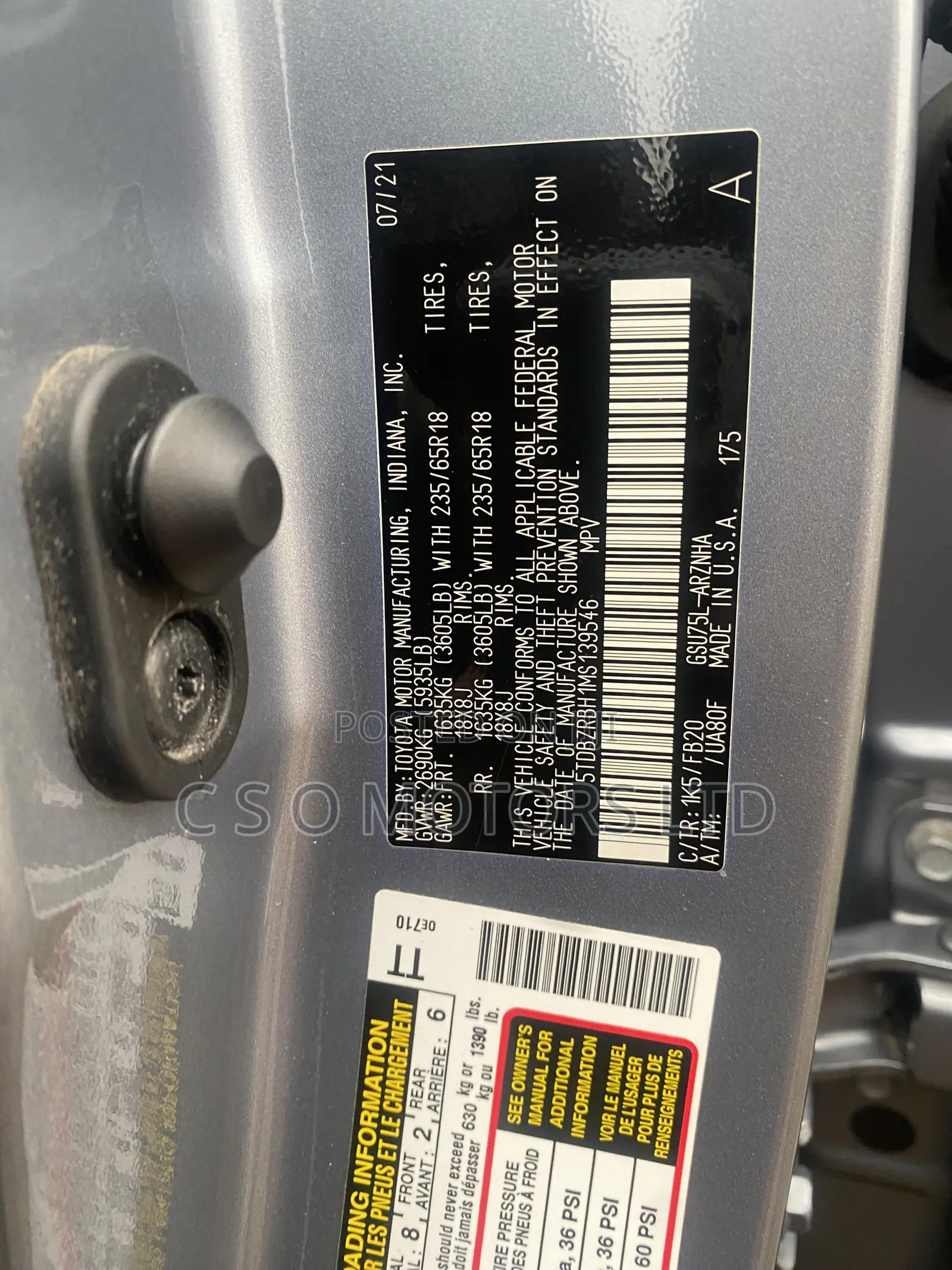 Toyota Highlander Limited 2021 Blue