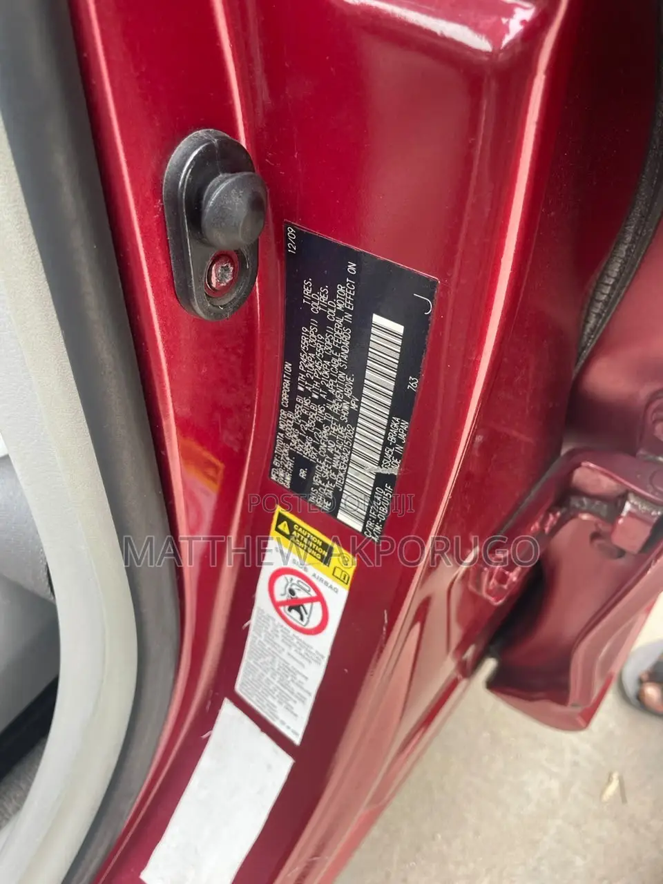 Toyota Highlander 2008 Red