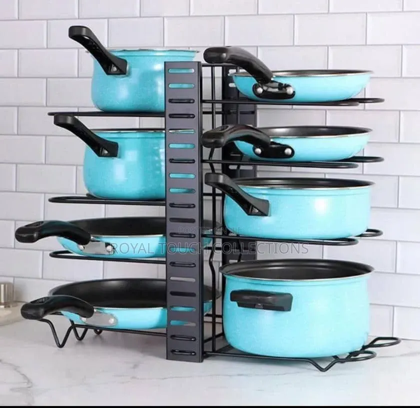 Multi-Layer Kitchen Pot Pan Organizer Rack