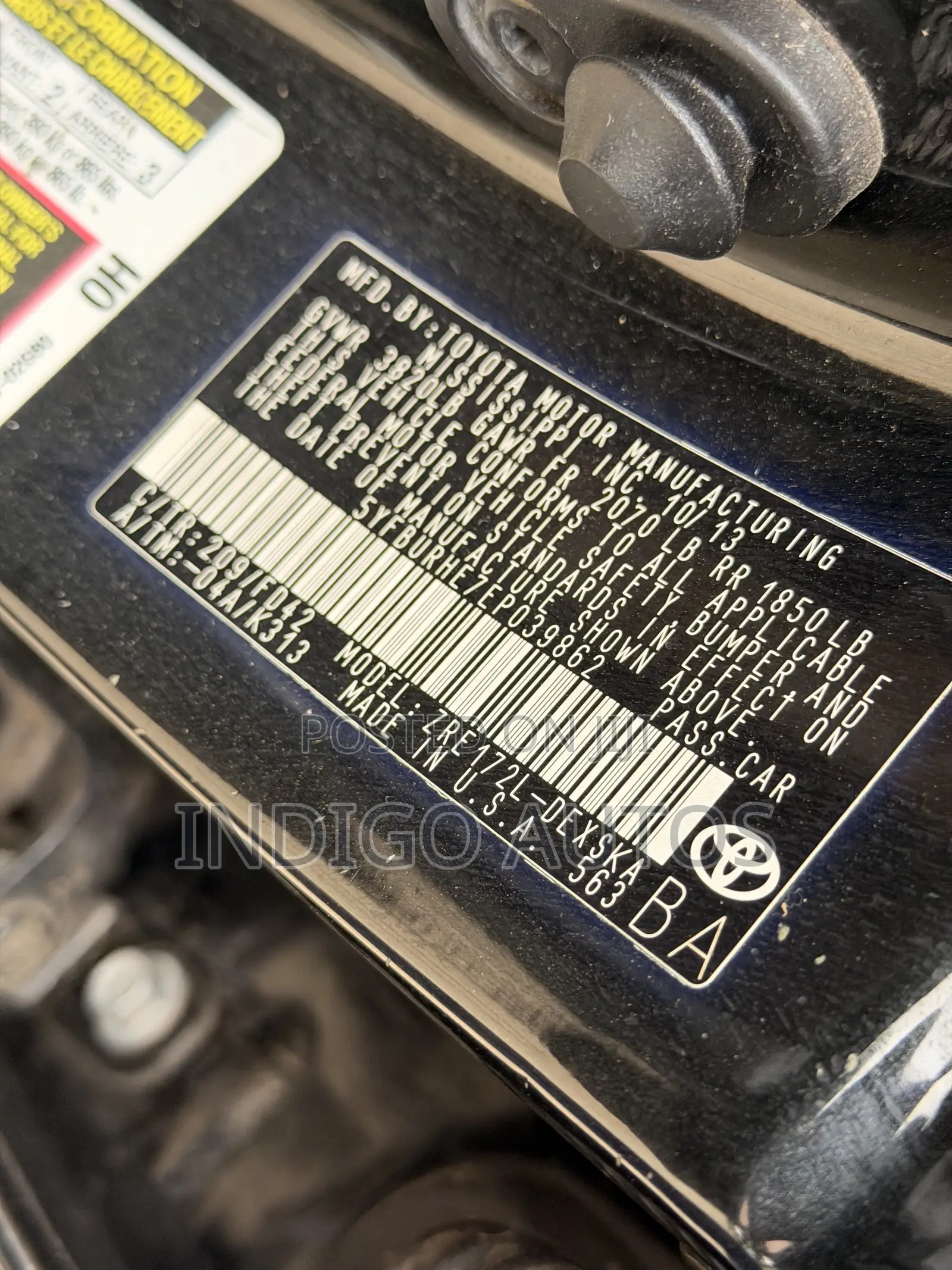 Toyota Corolla S 4dr Sedan (1.8L 4cyl CVT) 2014 Black