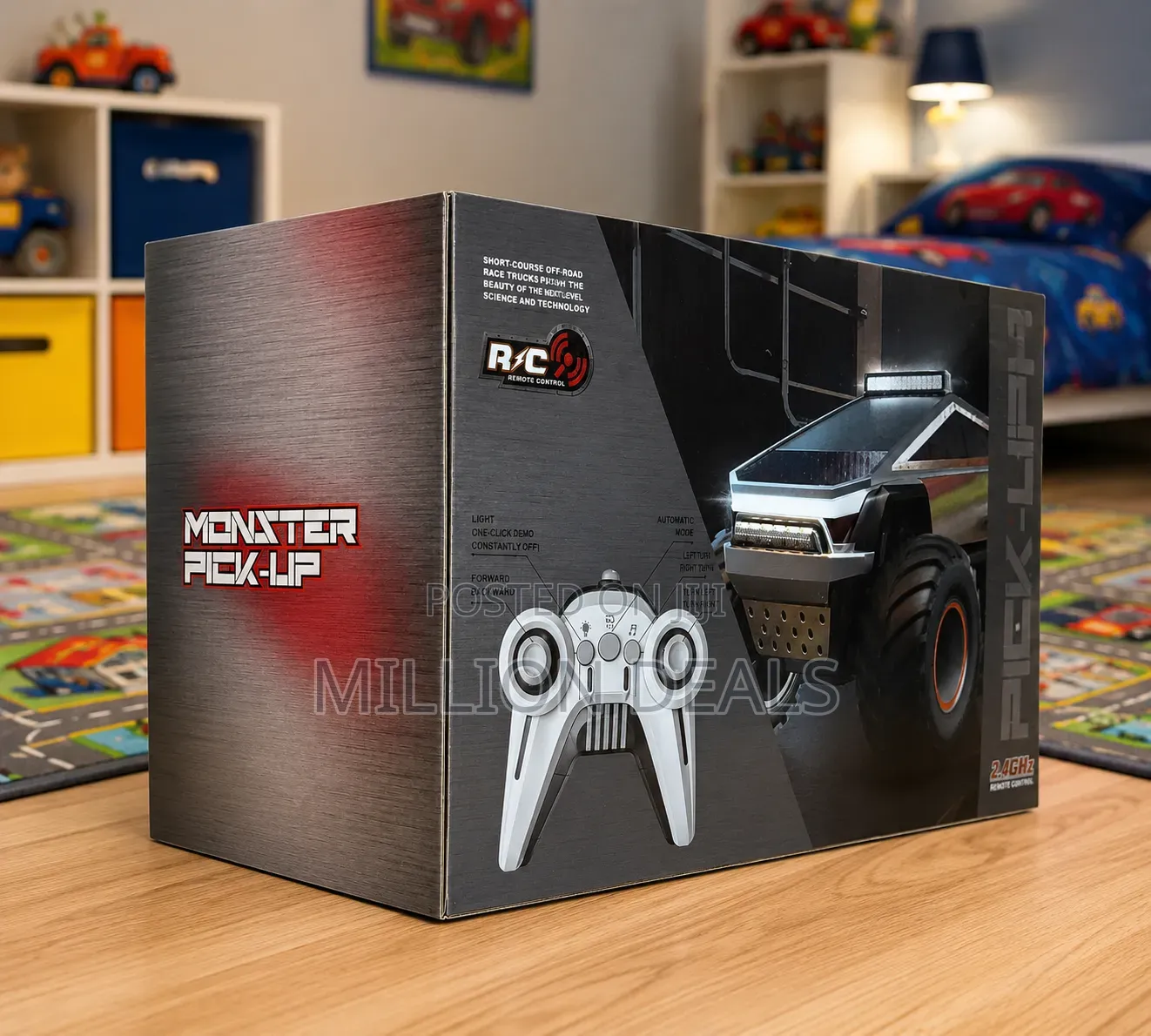 Cyber Truck Remote Control Car 4WD Off Road,Monster Kids Toy Ages