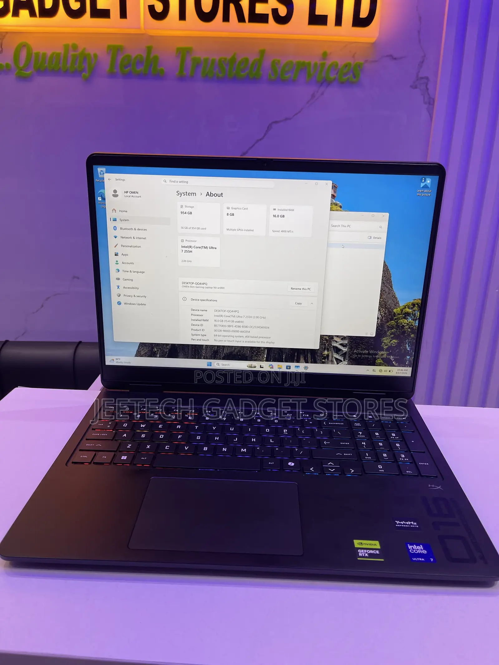 Laptop HP Omen Slim 16GB Intel Core Ultra 7 SSD 1T
