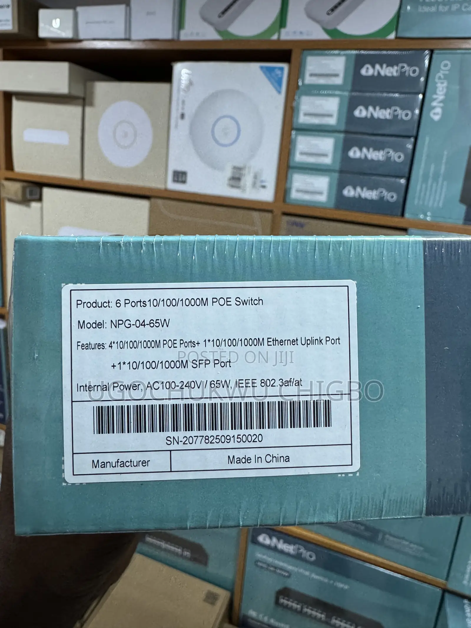 Netpro 6 Ports Gigabit and Poe NPG-04-65W