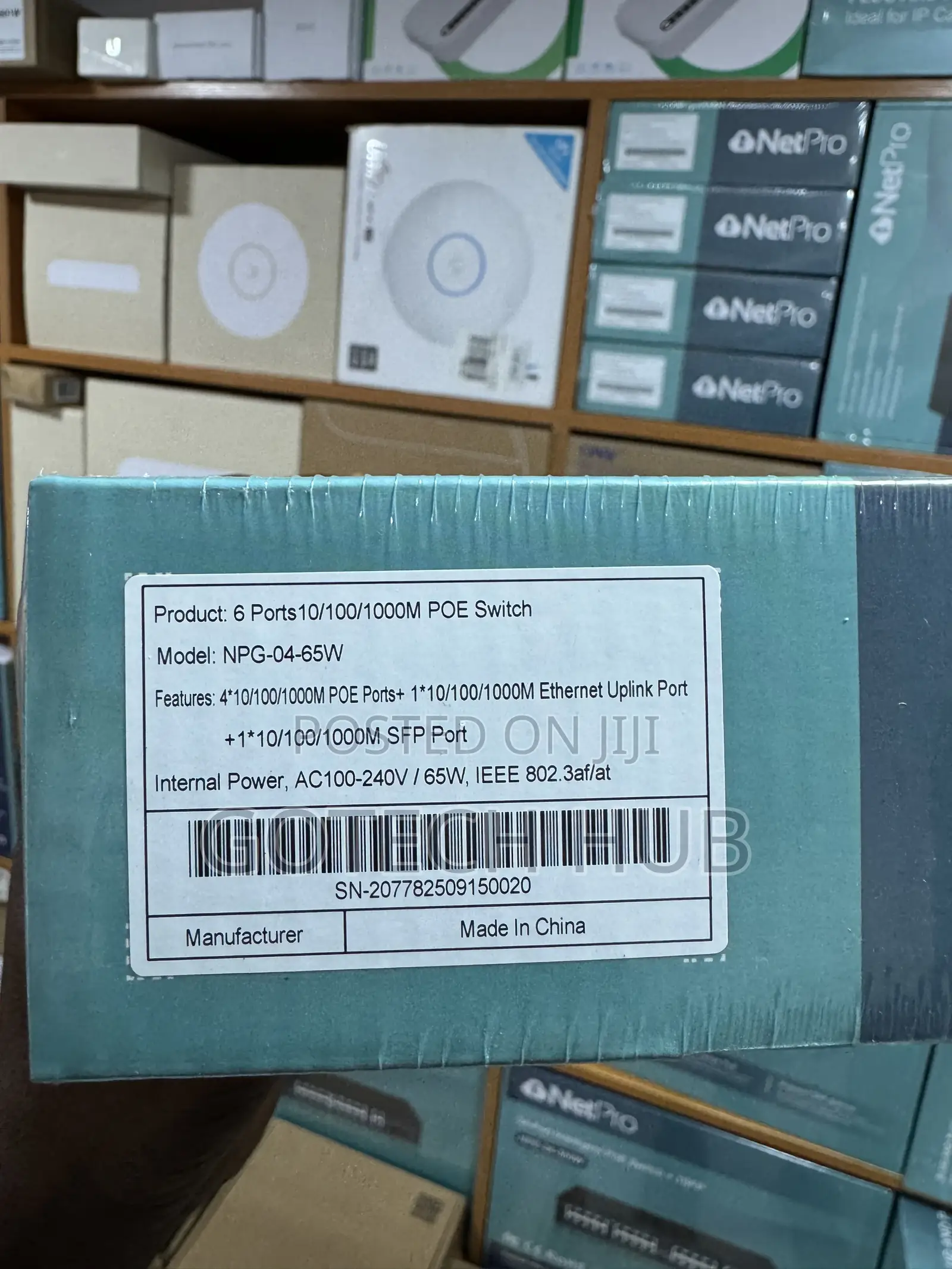 Netpro 4 Ports Gigabit and Poe NPG-04-65W
