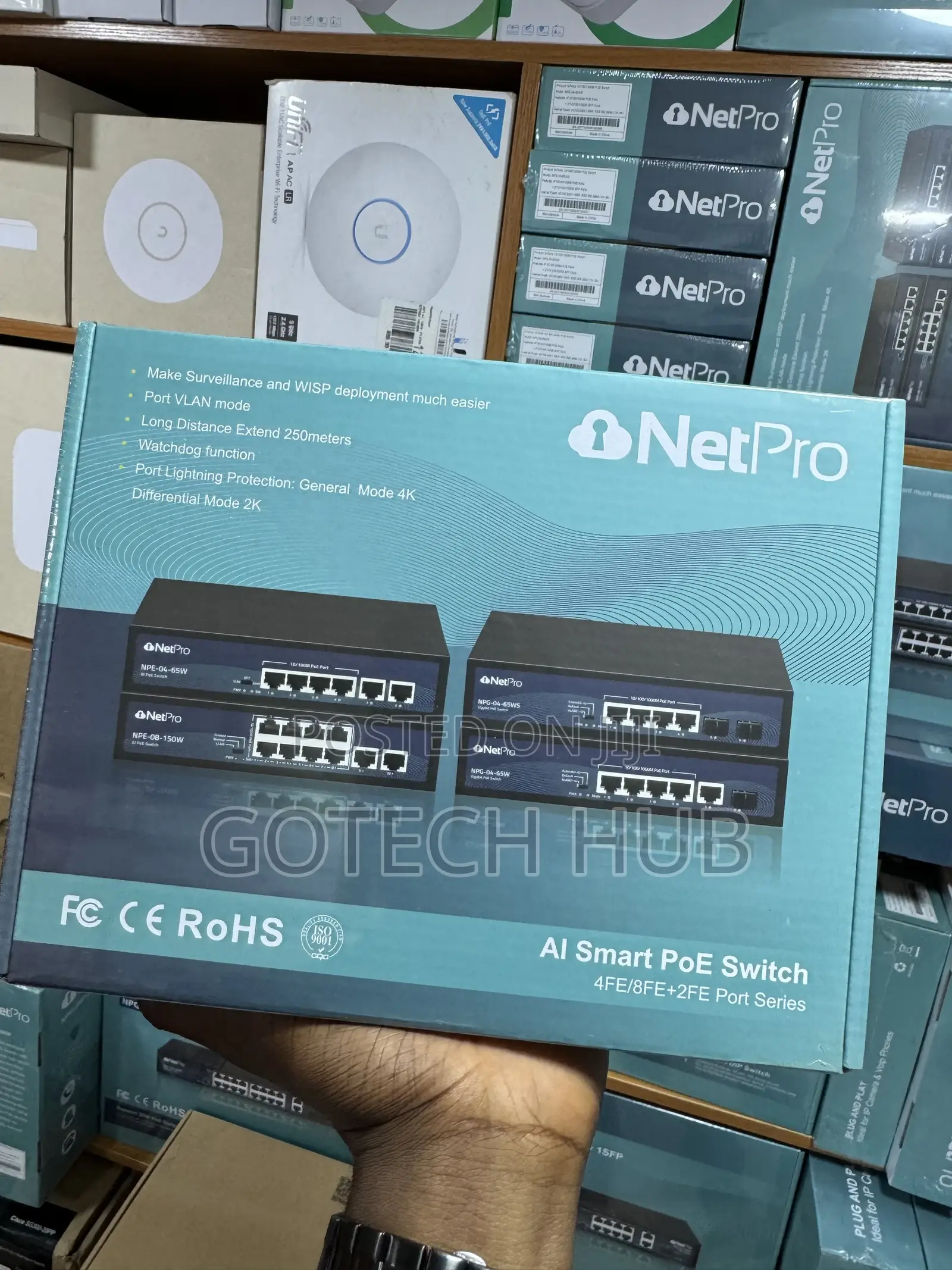 Netpro 4 Ports Gigabit and Poe NPG-04-65W