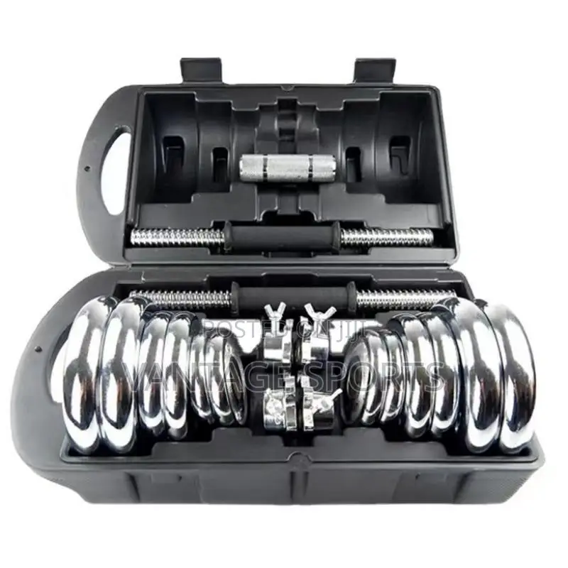 20kg Chrome Dumbbell Set – Free Delivery in Lagos