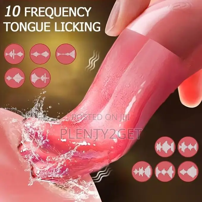 10 Frequency Licking Tongue Clitoral Stimulation Female Sex Toy G-Spot