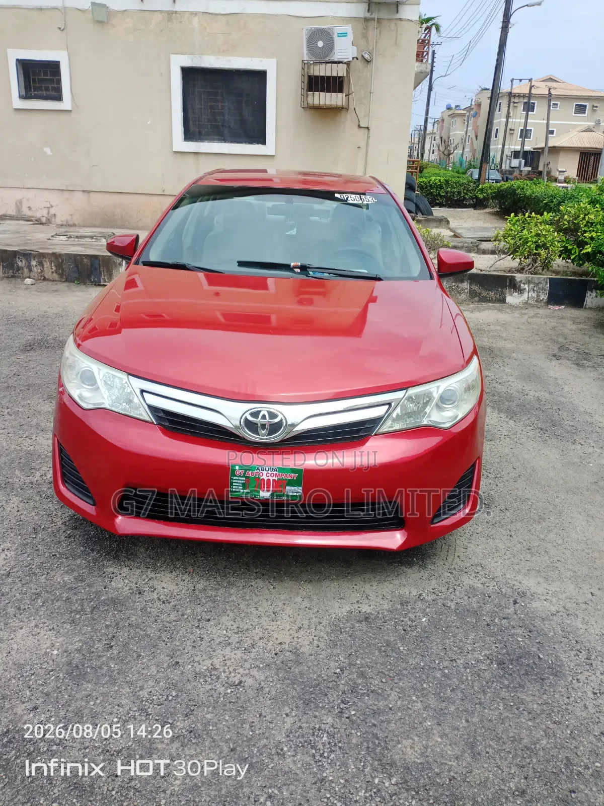Toyota Camry 2012 Red