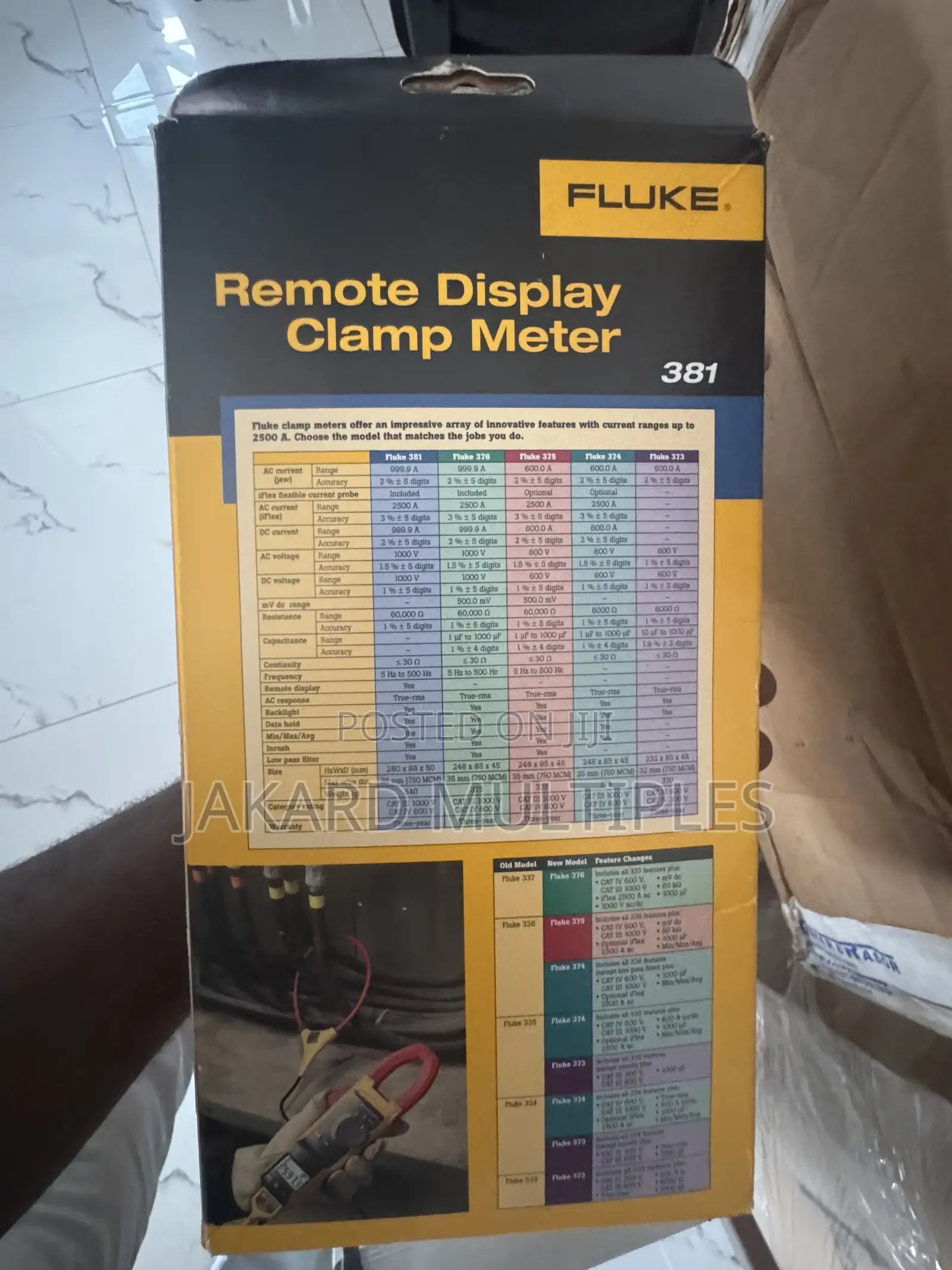 Fluke 381 Remote Display True RMS AC/DC Clamp Meter