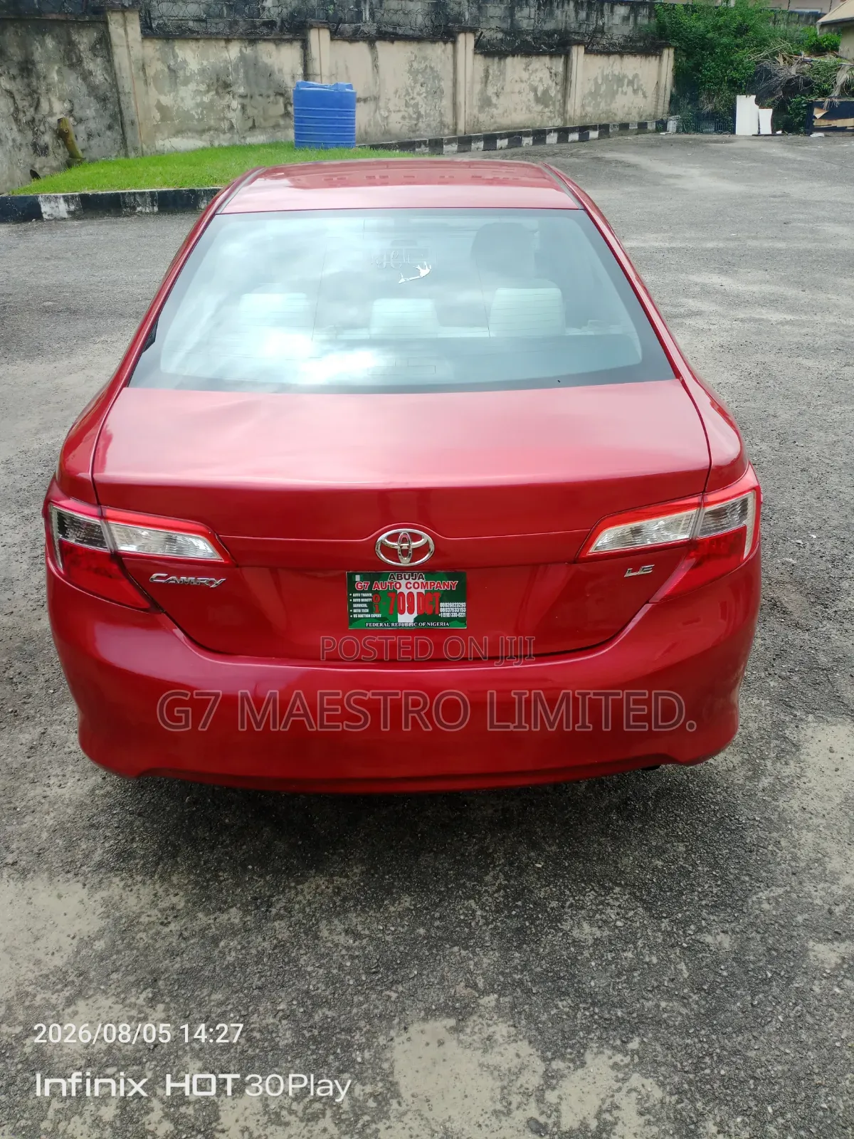Toyota Camry 2012 Red