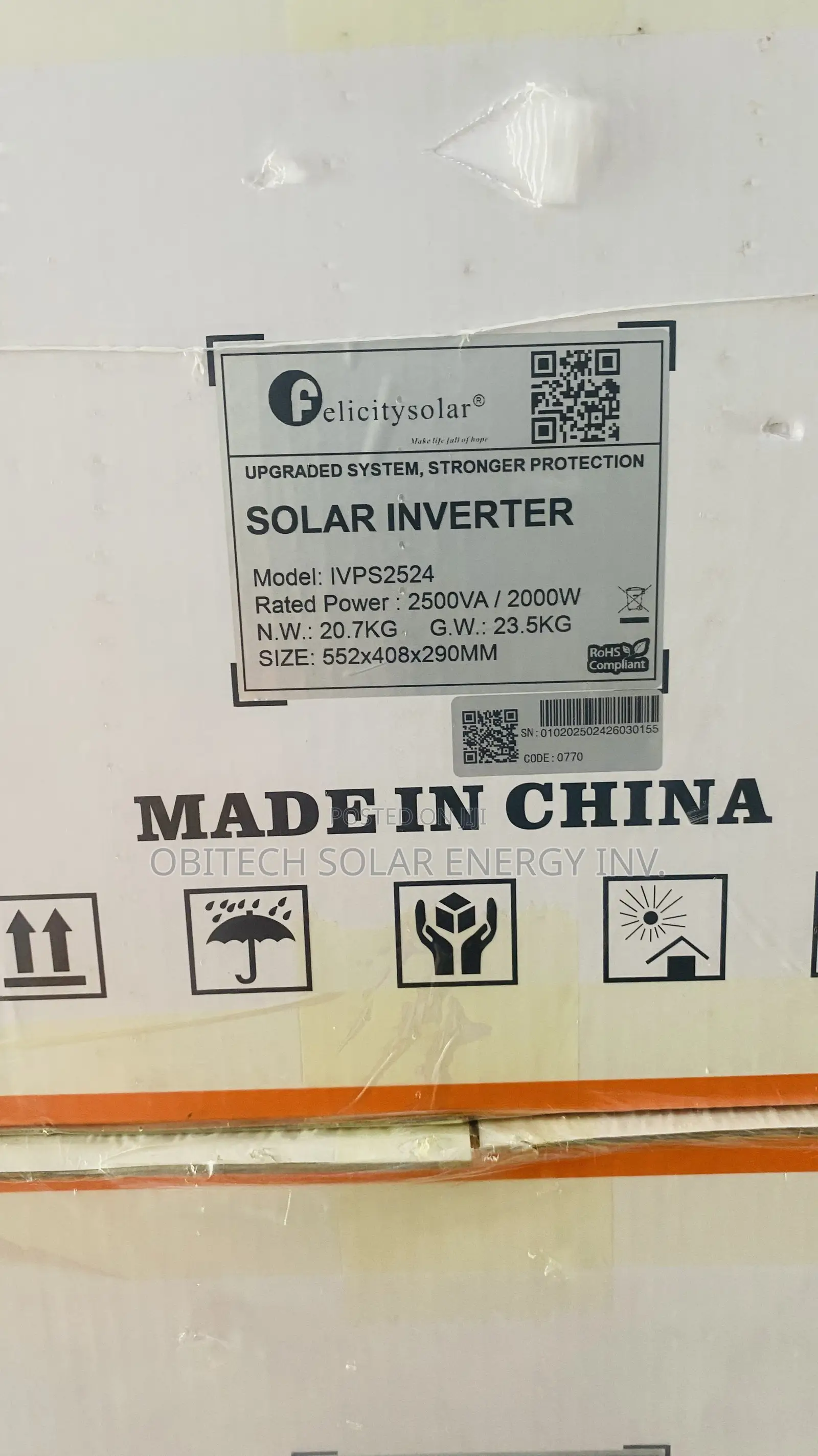 2.5KVA 24V Felicity Non-Hybrid Inverter