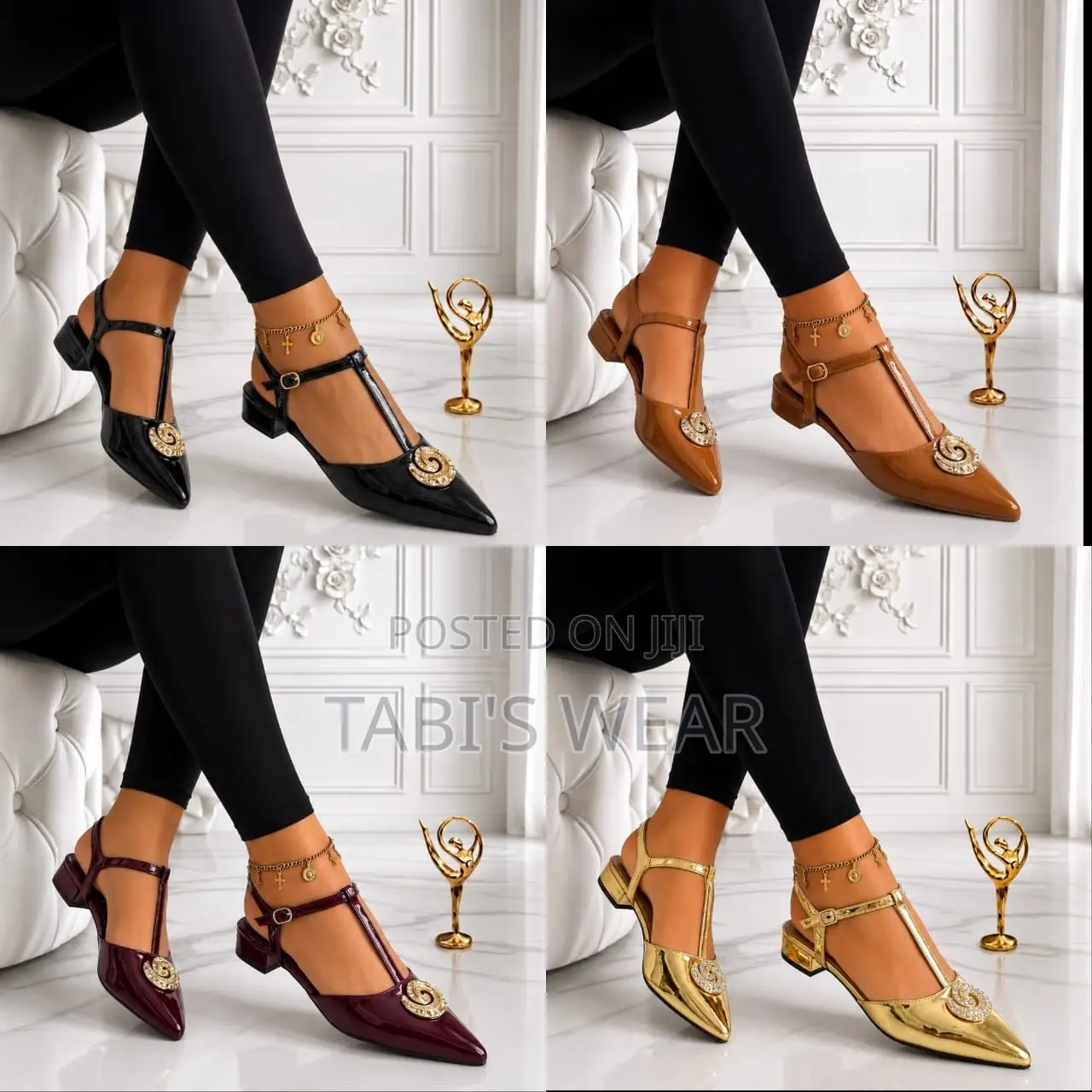 Patent Leather Slingback Sandals for Women, Ballerina Sandal for Women