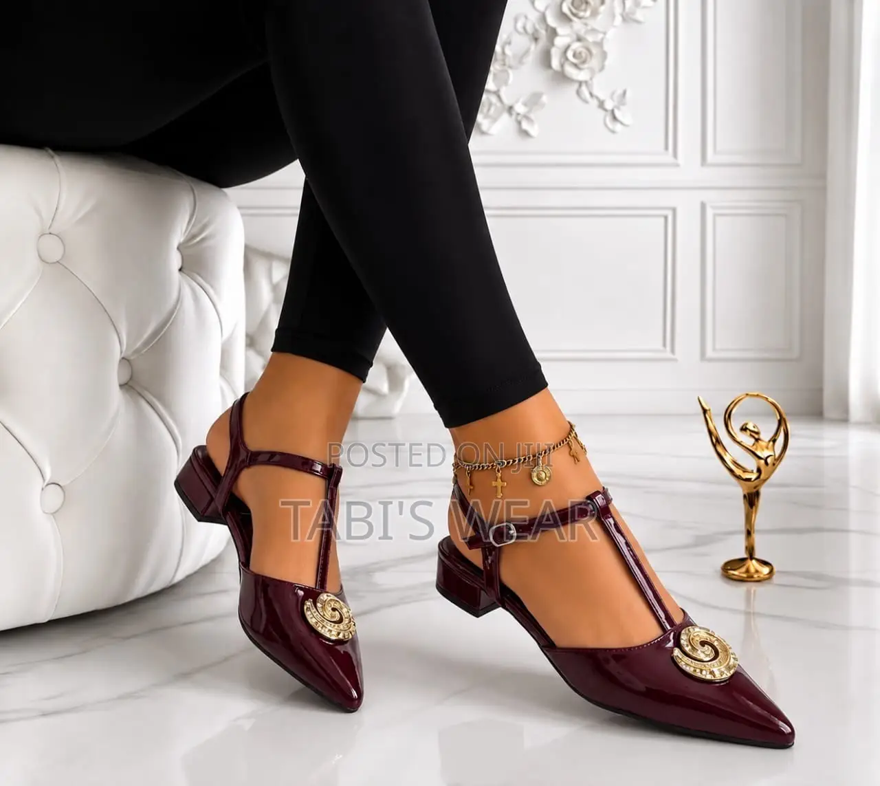 Patent Leather Slingback Sandals for Women, Ballerina Sandal for Women