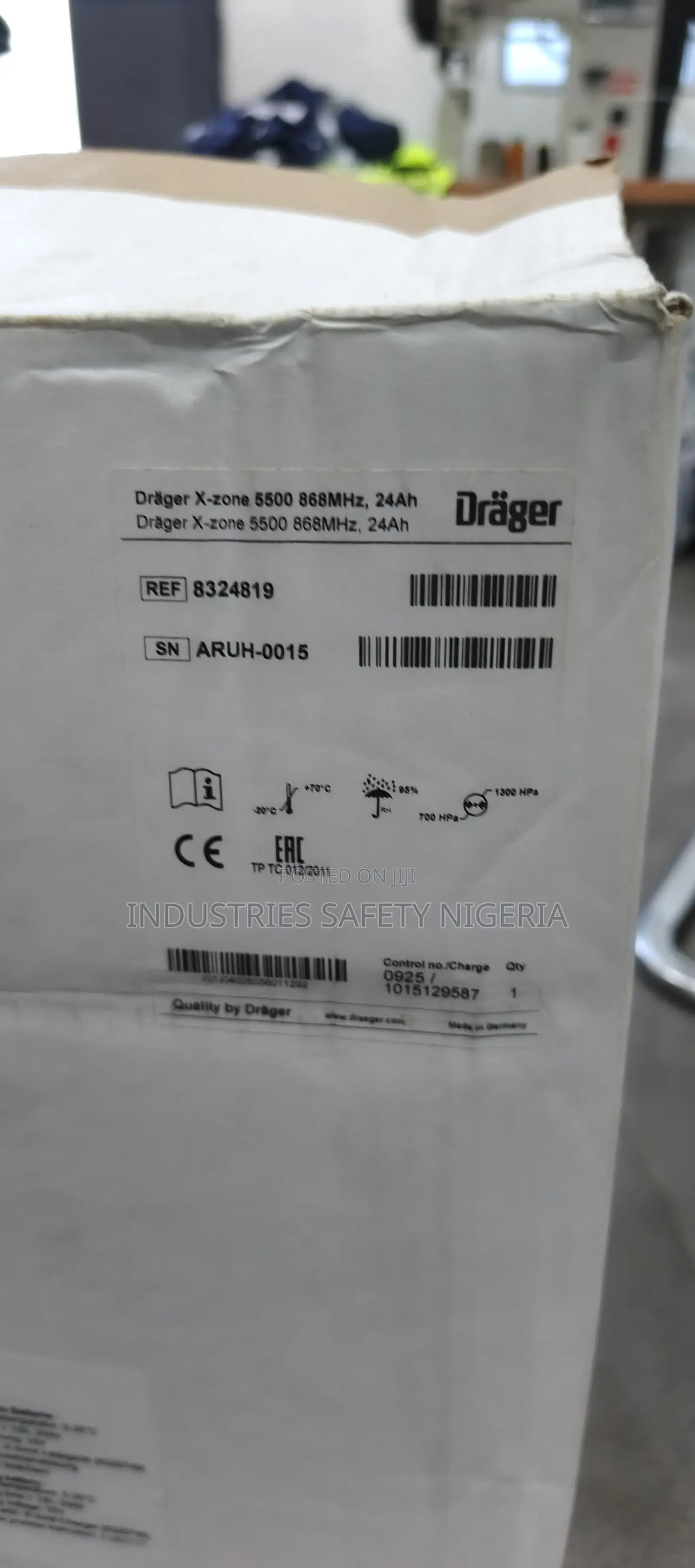 Dräger X-Zone 5500 868MHz 24Ah Area Gas Monitor