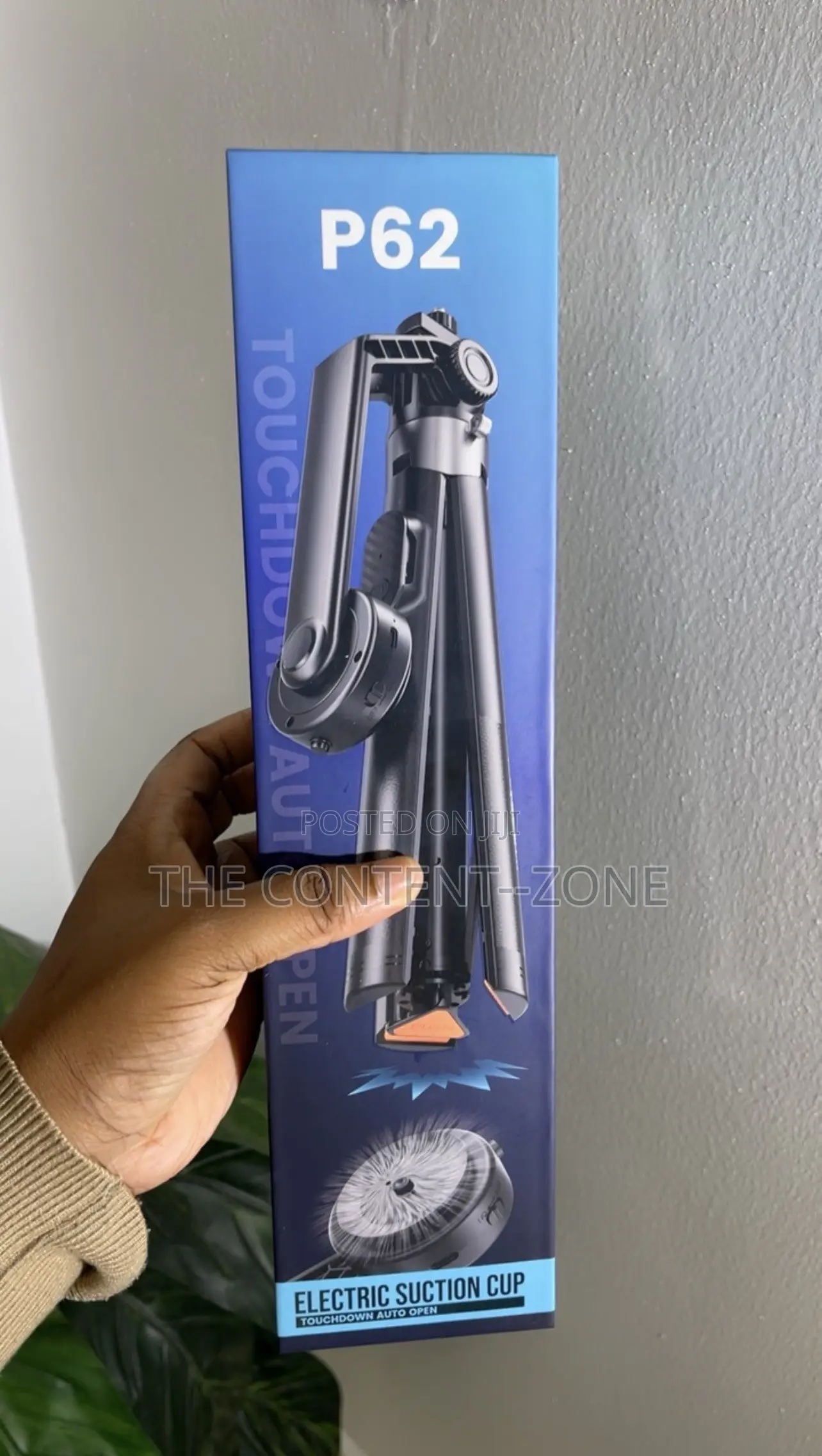 P62 Electric Suction Cup Selfie Stick