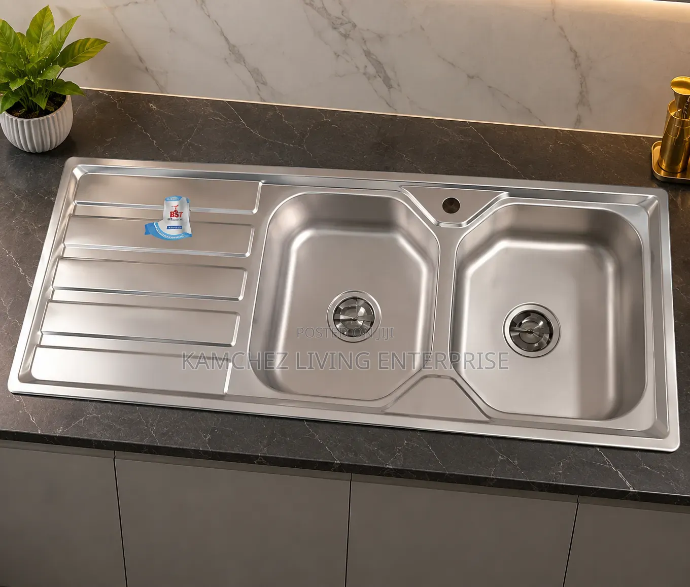 Premium Double-Bowl Stainless Steel Kitchen Sink