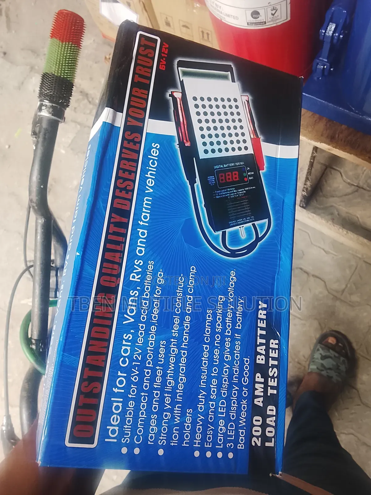 200 Amp Digital Battery Load Tester Suitable for 6V, 12V, and 24V L