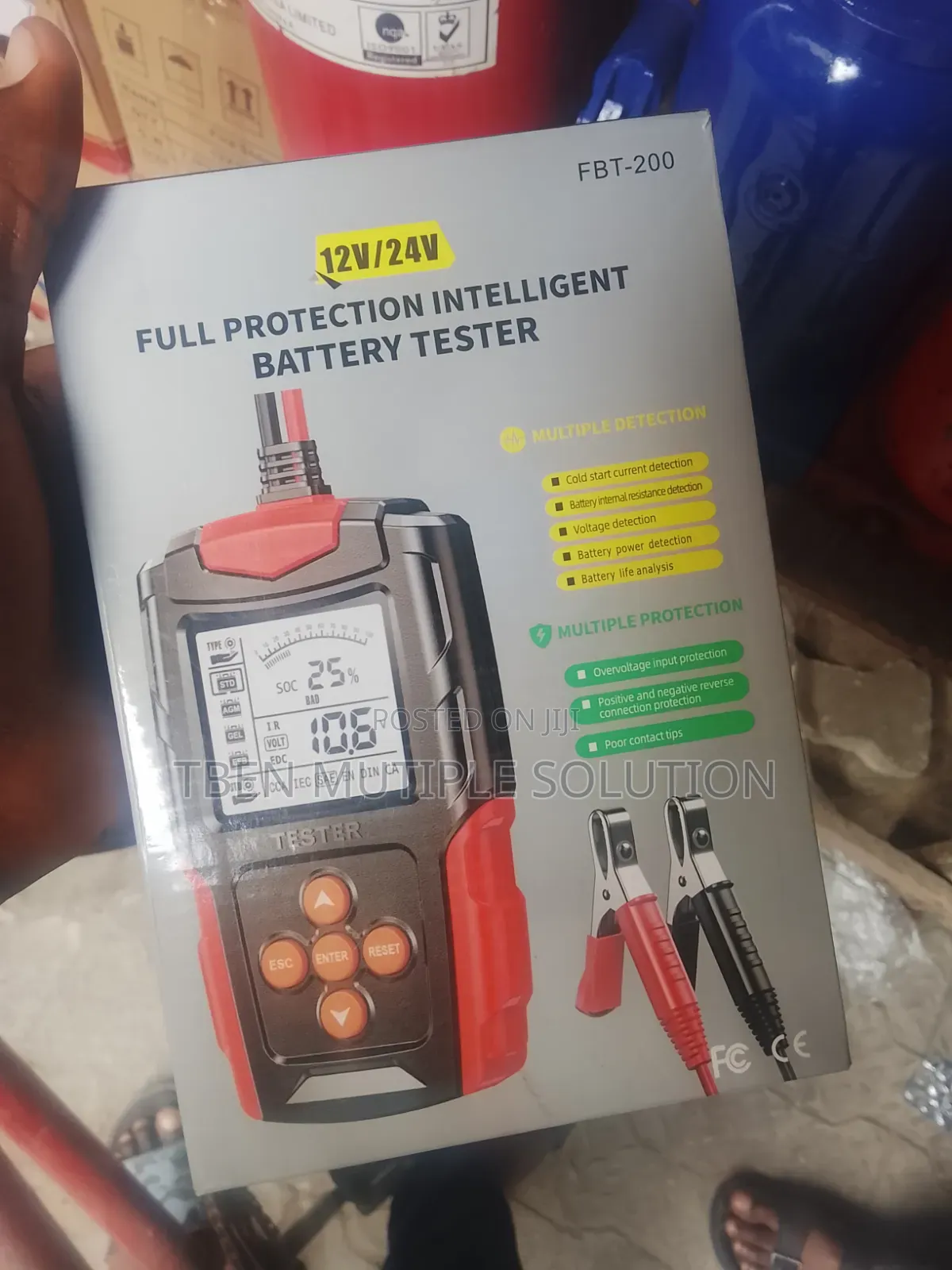 FOXSUR FBT-200, a 12v/24v Full Protection Intelligent Battery Tester