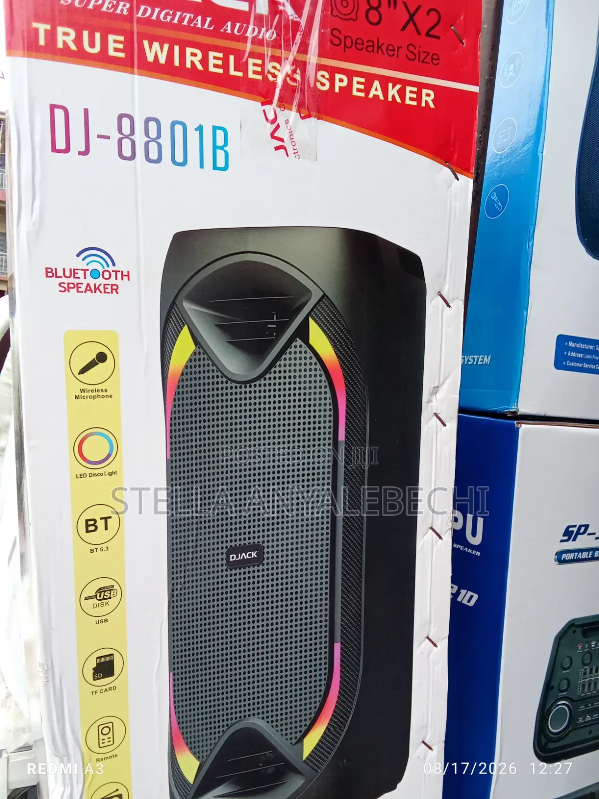 AC/DC DJack Bluetooth Wireless Public Address System+ Microphone (60w)