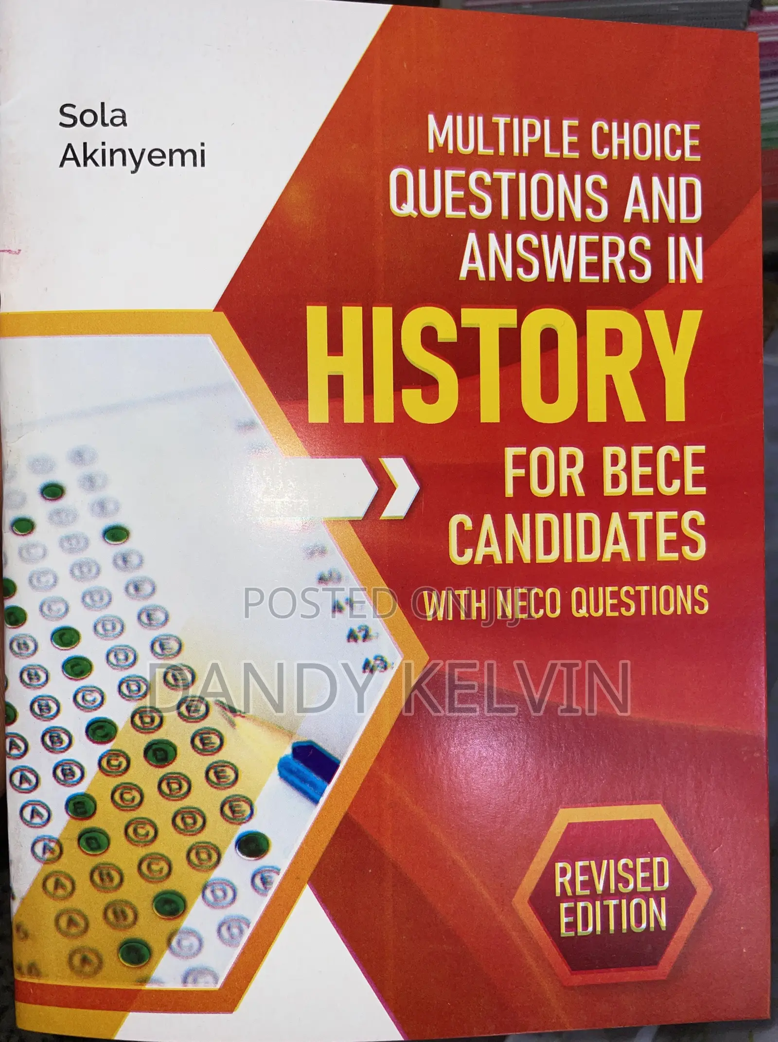 Multiple-Choice Past Question and Answers in History for JSS/BECE.
