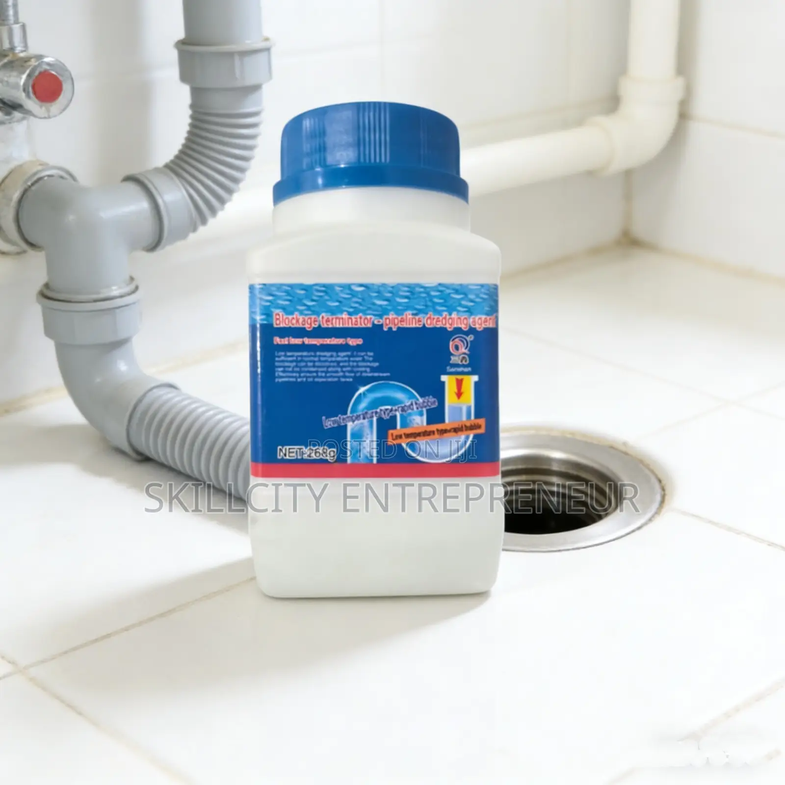 Drain Cleaner Designed to Clear Blockages in Pipes