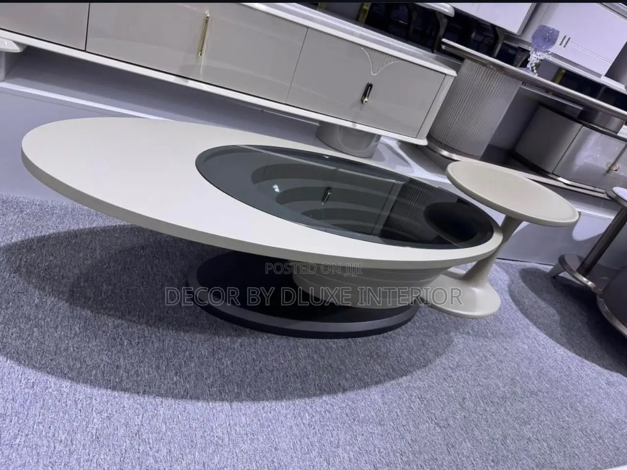 Nordic Unique Glass Top Center Table