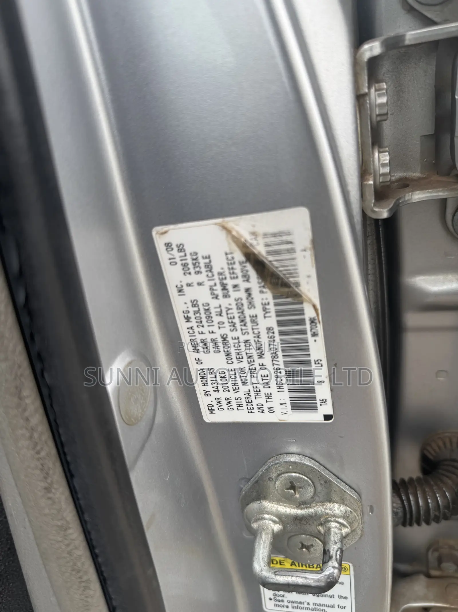 Honda Accord 2008 Silver