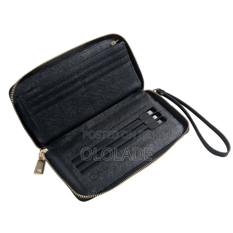 Wireless Powerbank Wallet, Zipper Wallet Universal Power Bank 10000mah