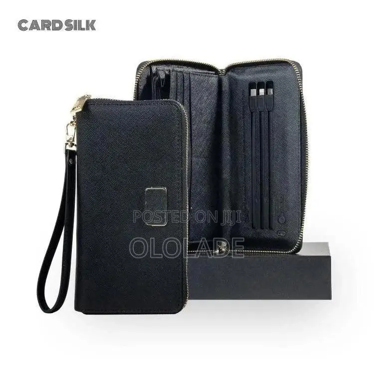 Wireless Powerbank Wallet, Zipper Wallet Universal Power Bank 10000mah
