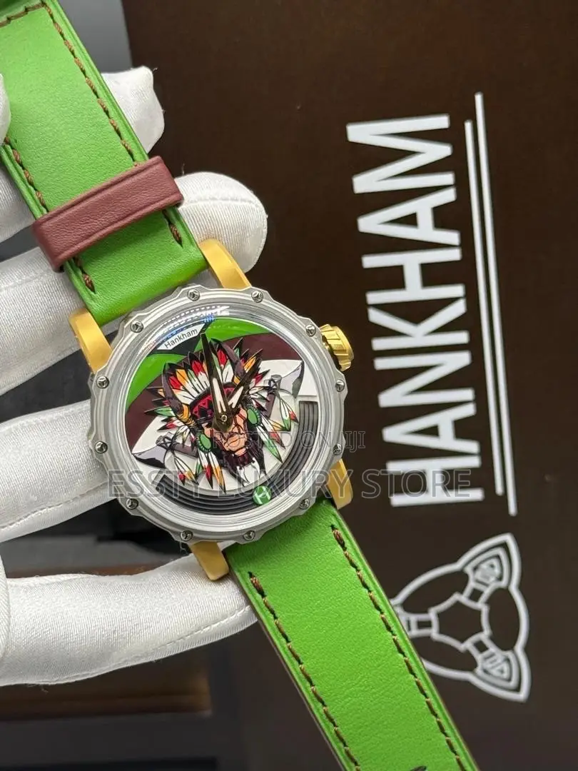 Quality Automatic Hankham Genuine Leather Wristwatch
