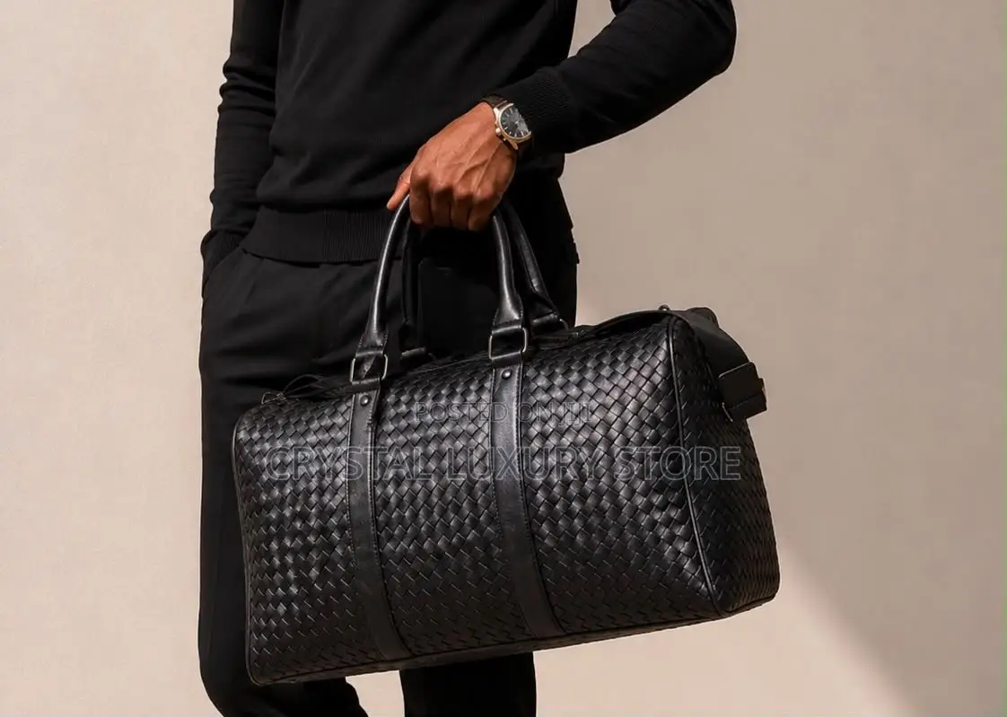 High Quality Men Genuine Leather Duffle Bag