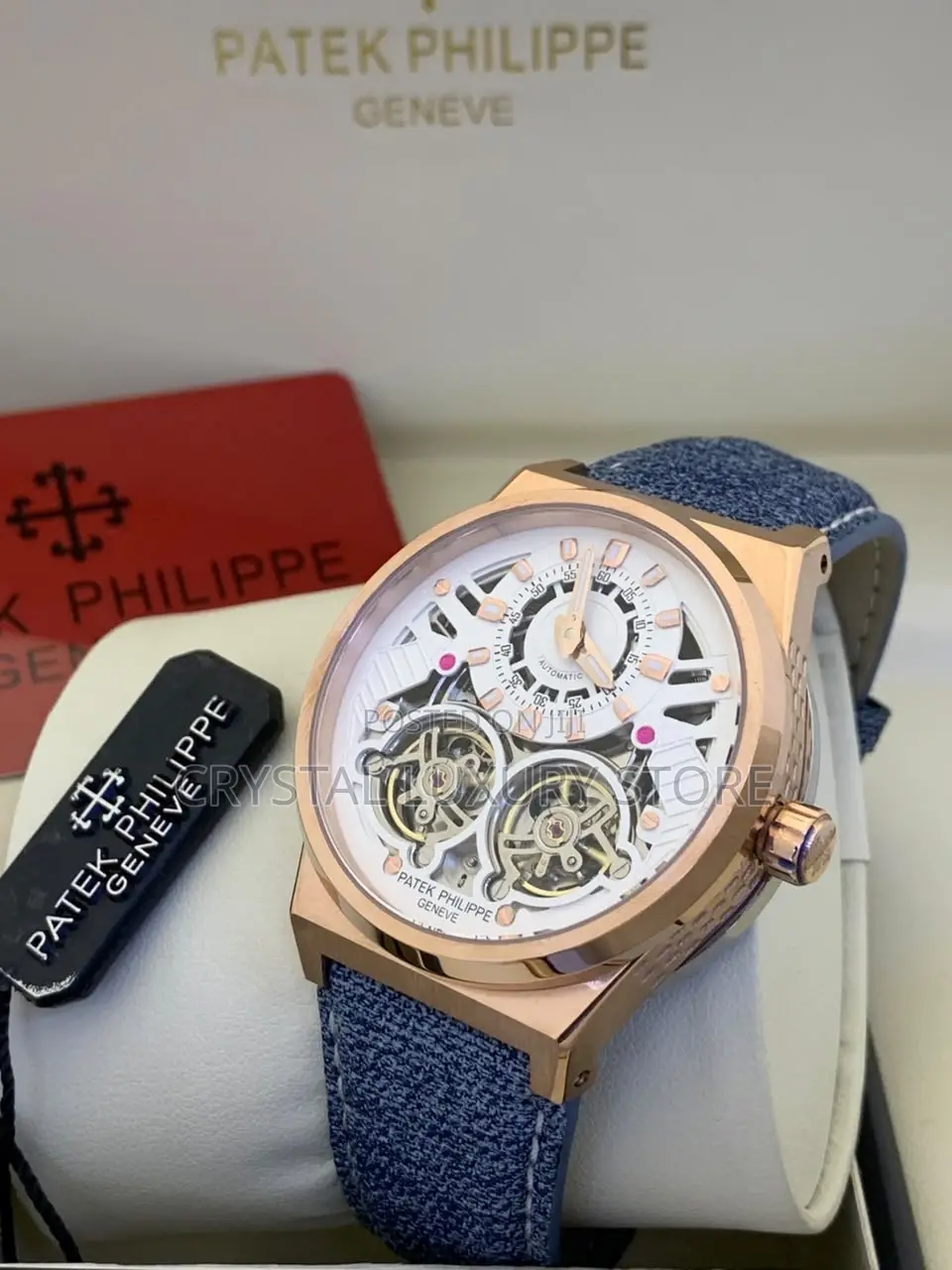 Patek Philippe Quality Luxury Men Automatic Engine Wristwatch