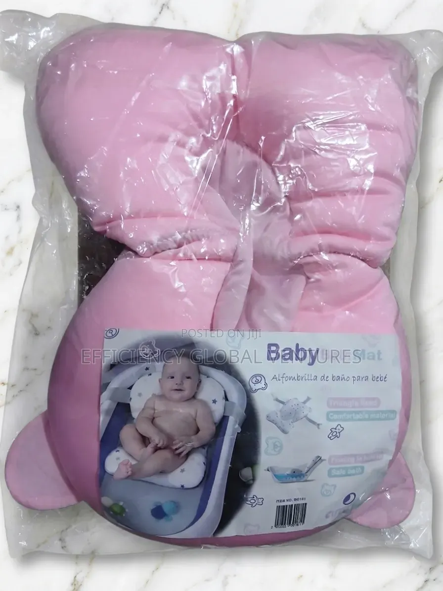 Non-Slip Baby Bath Seat/Mat Support Cushion Pad for Infant Tubs – Pink