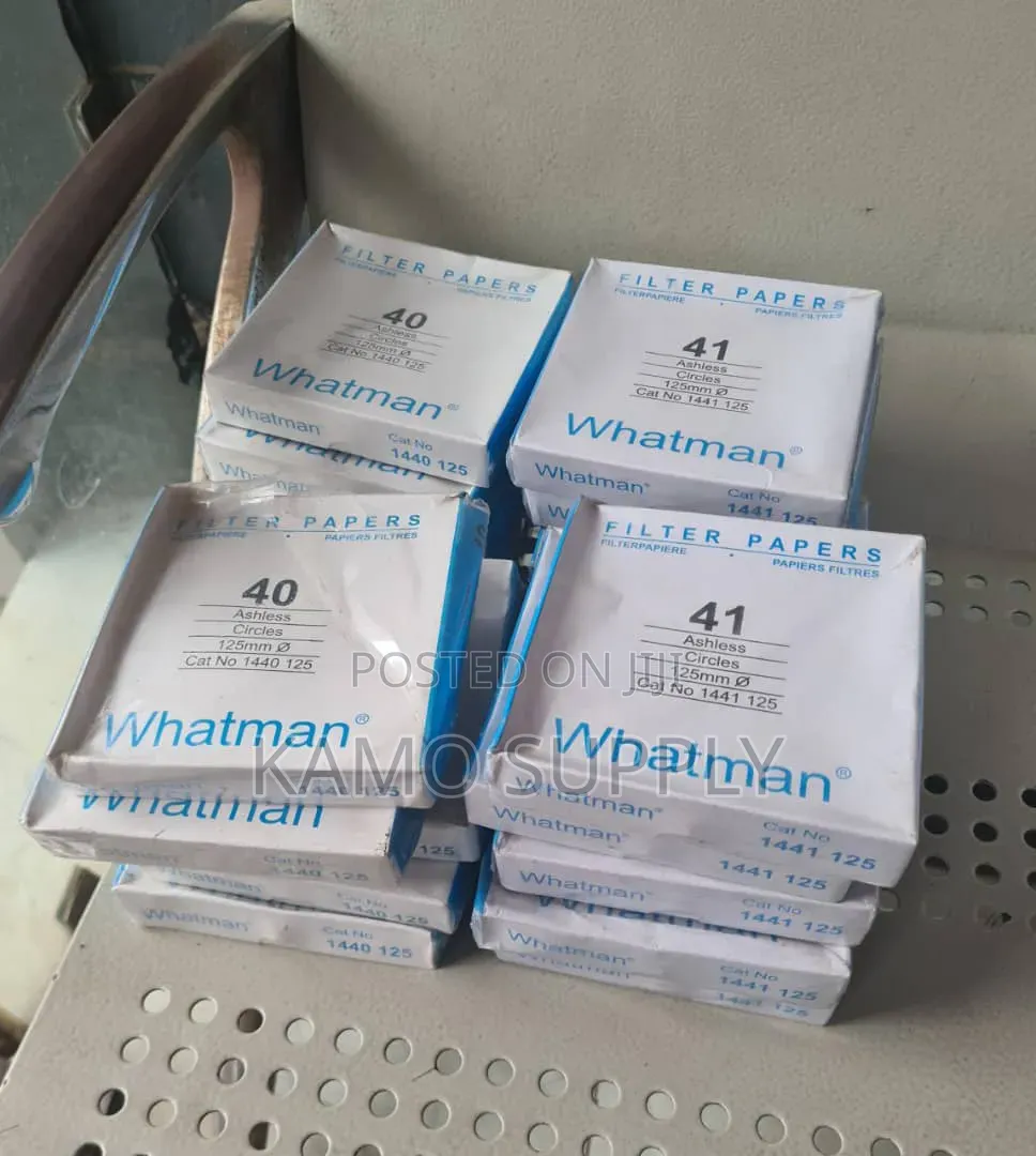 Whatman Ashless Filter Paper 125mm, No.40, 41 and 42.