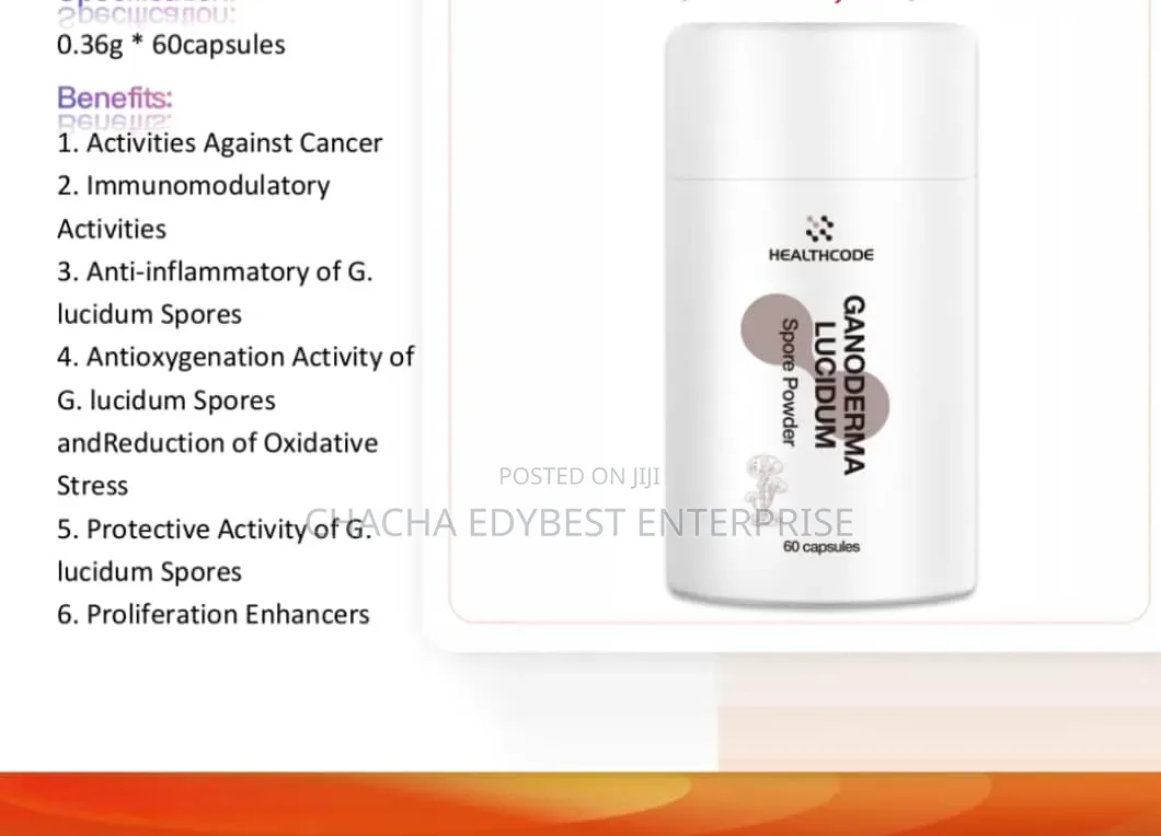 Healthcode Ganoderma Lucidum Spore Powder Capsules