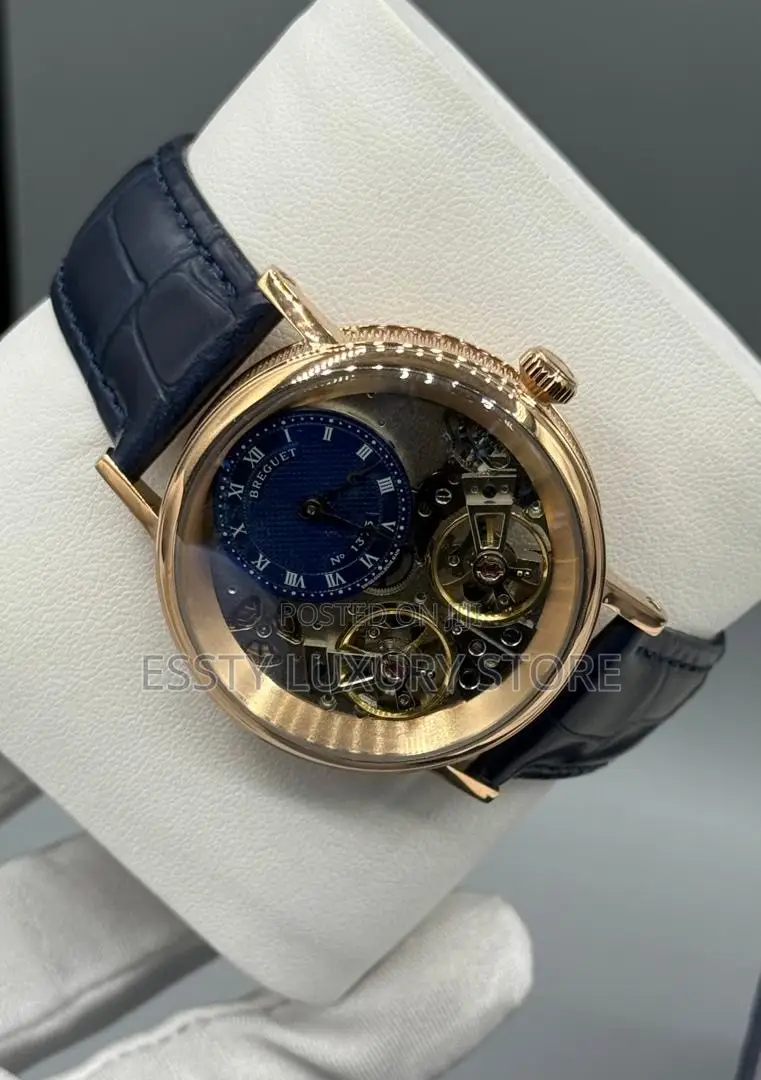 High Quality Automatic Breguet Genuine Leather Wristwatch